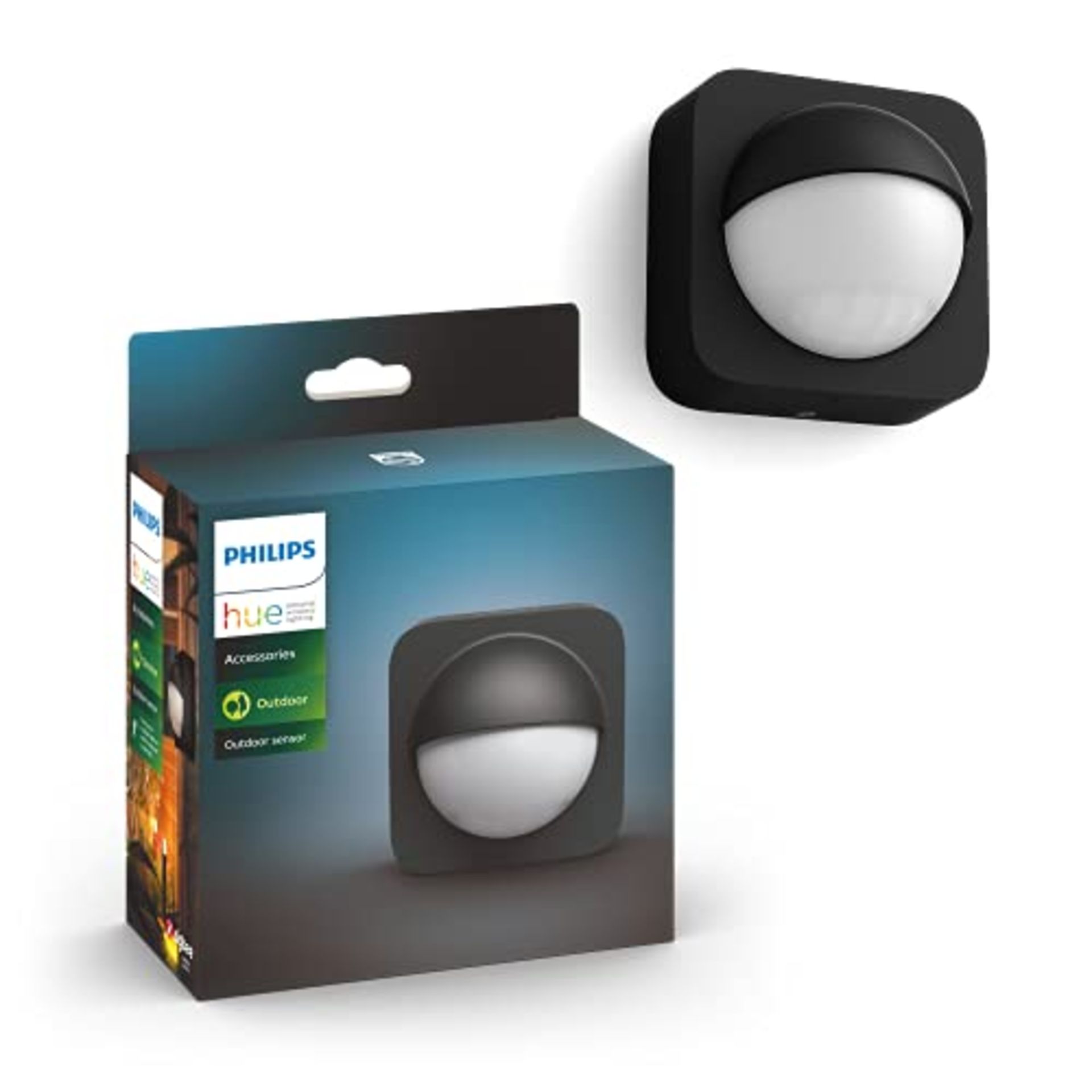 RRP £54.00 Philips Hue Outdoor Motion Sensor. Smart Lighting Accessory for Outdoor Light Control.