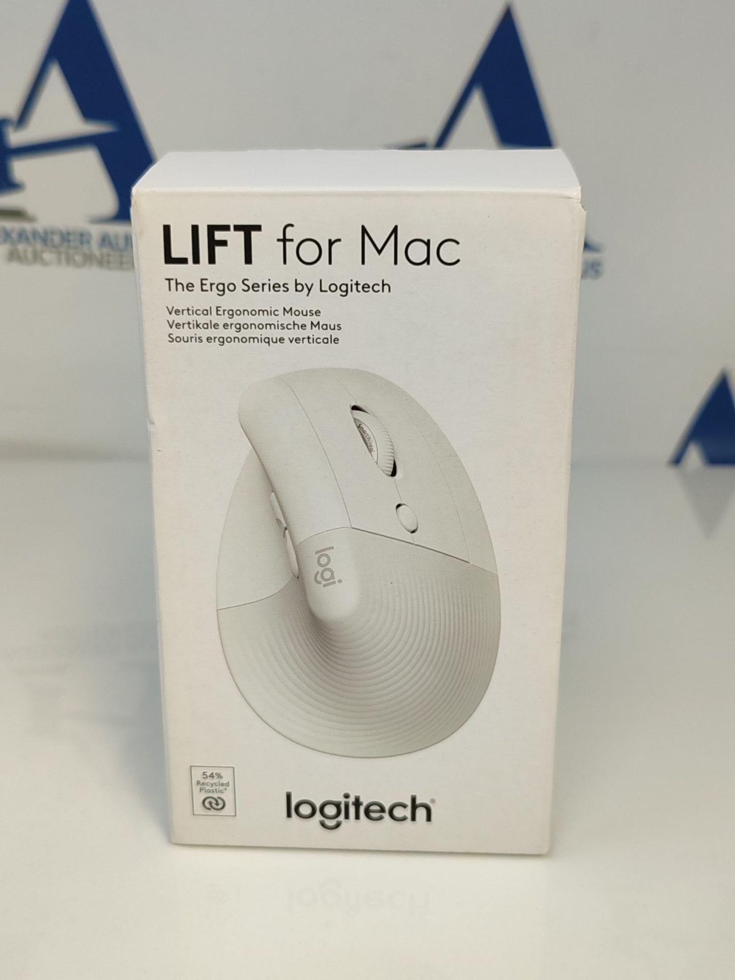 RRP £54.00 [INCOMPLETE] Logitech Lift for Mac, ergonomic wireless mouse, Bluetooth, silent click, - Image 2 of 3