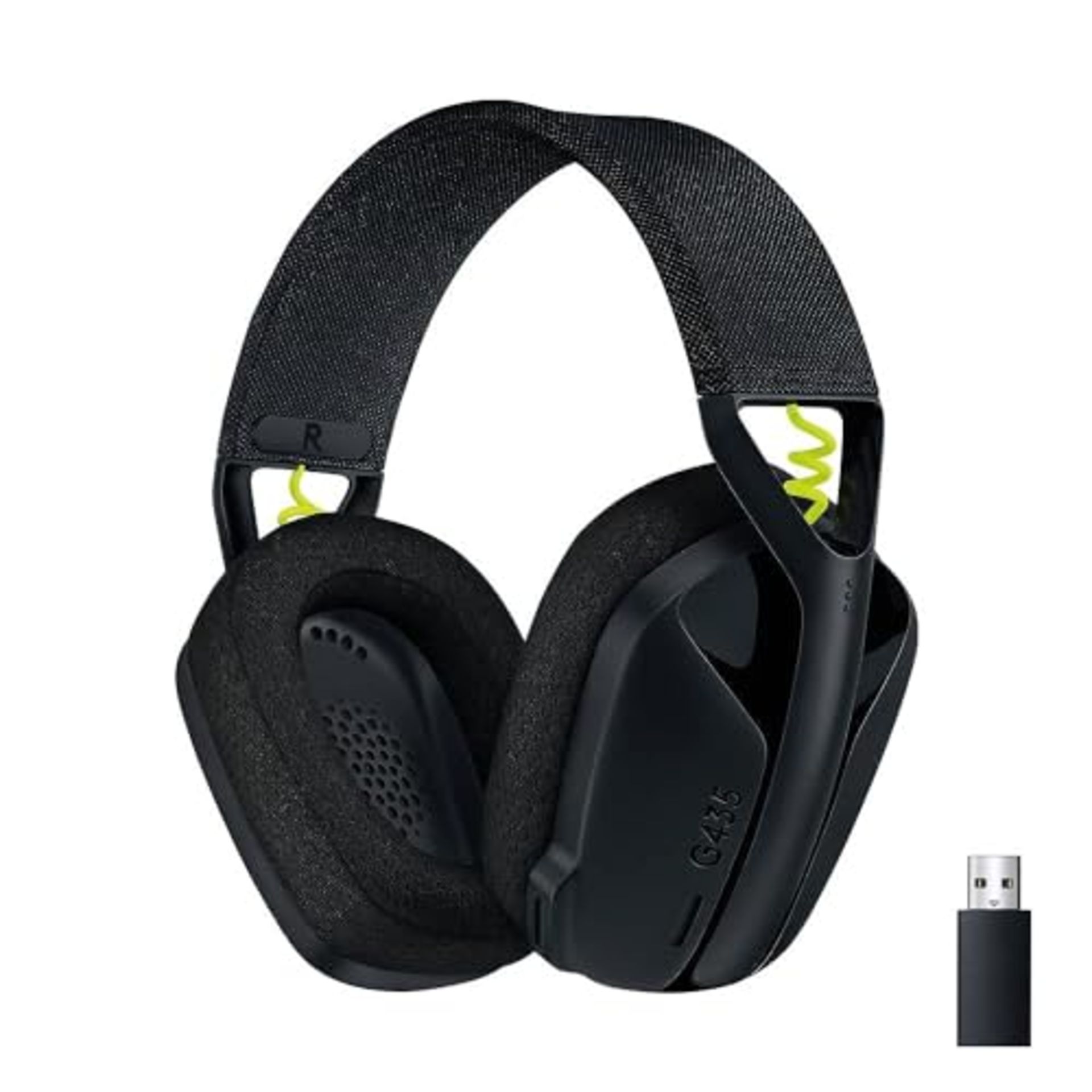 RRP £64.00 Logitech G435 LIGHTSPEED Wireless Bluetooth Gaming Headset, Lightweight Over-Ear Headp