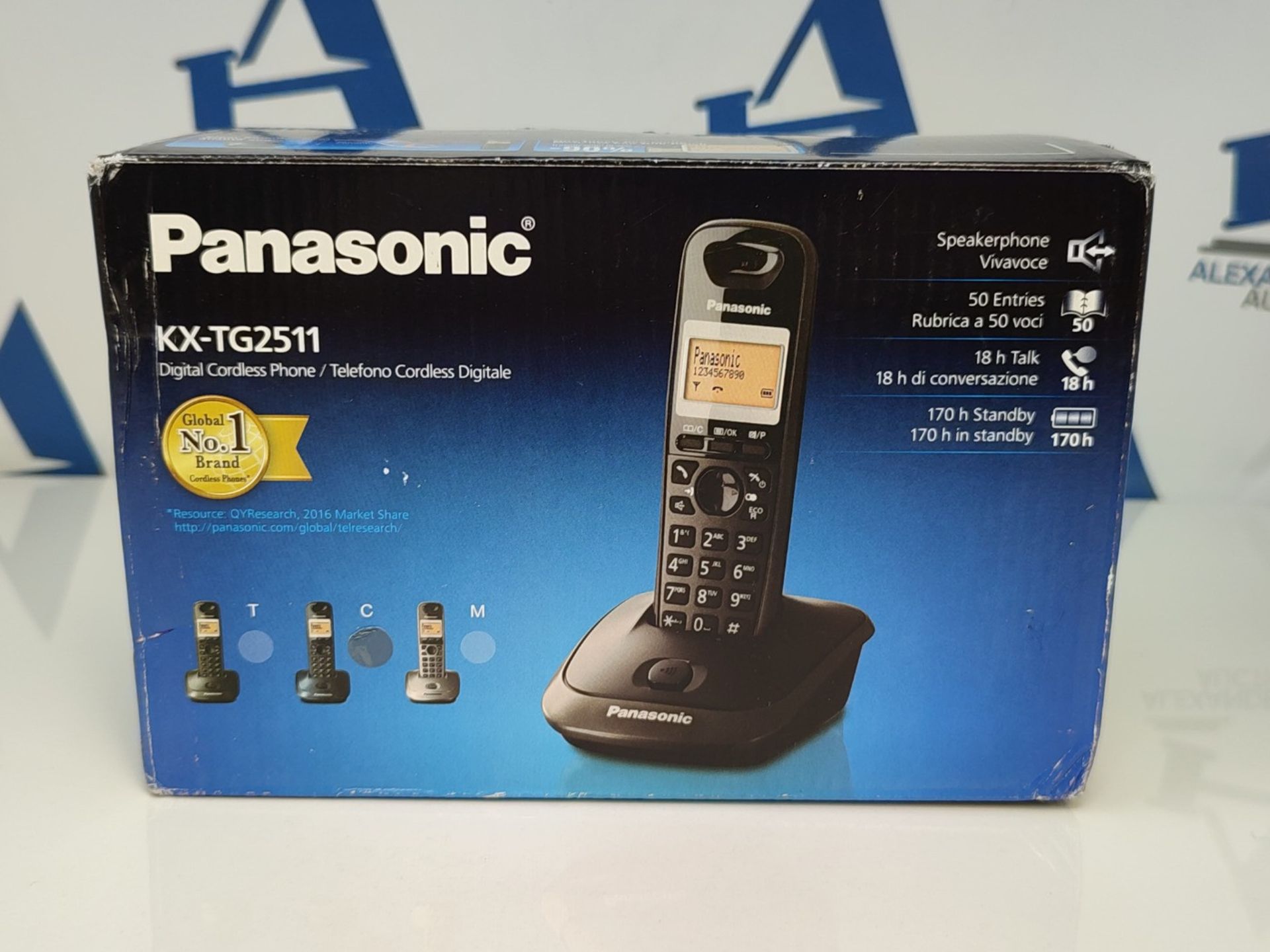Panasonic KX-TG2511JTC Cordless DECT Phone Premium Quality, 50-Entry Phone Book, Petro - Image 2 of 3