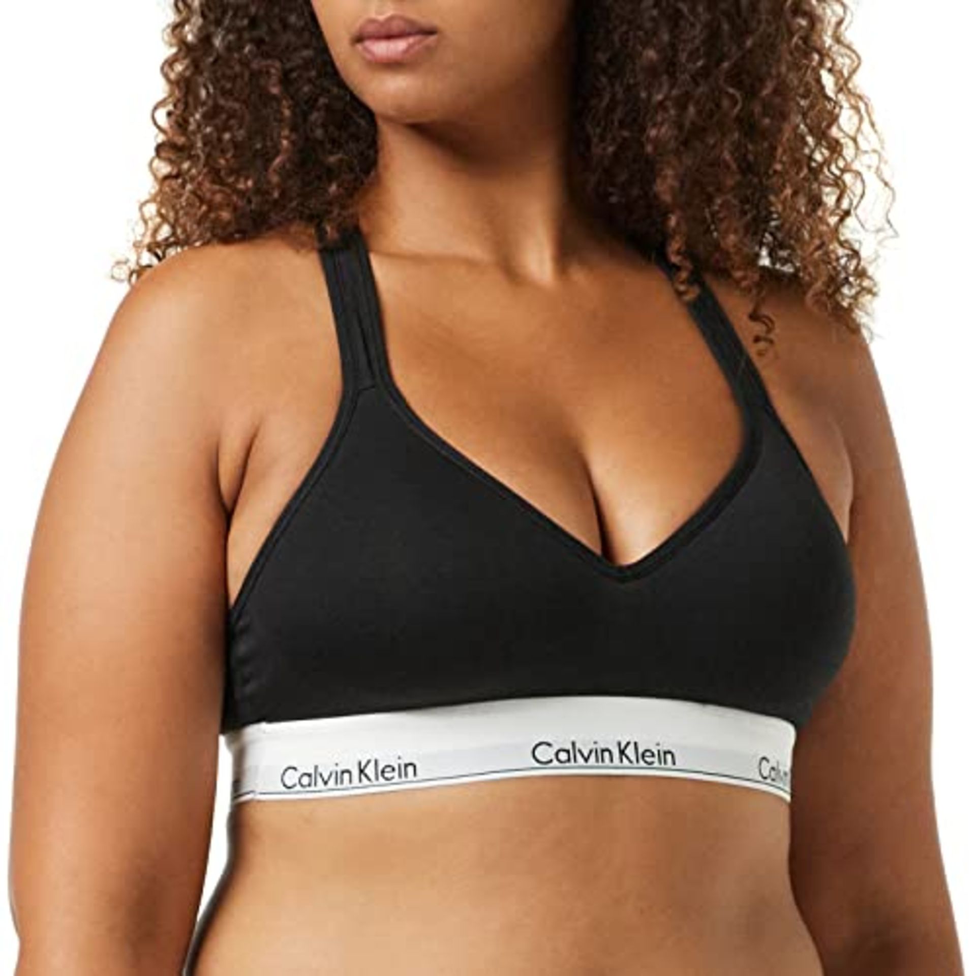 Calvin Klein Jeans Women's Bralette Lift Bra with Padding, Black