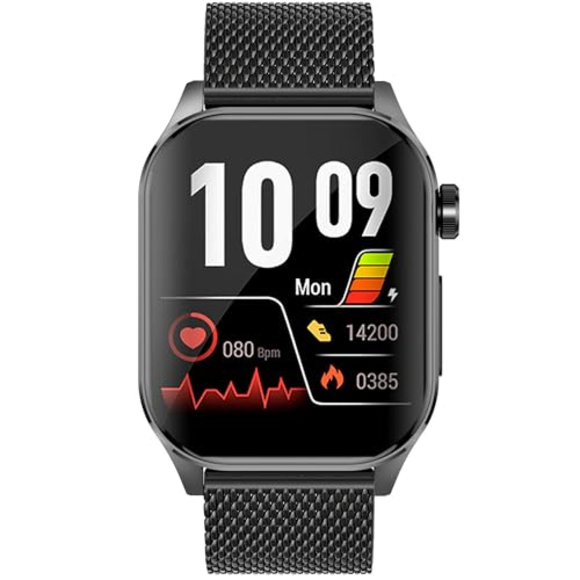 RRP £219.00 Knauermann PRO 3 (2024) Black - Health watch Smartwatch with telephony function - ECG