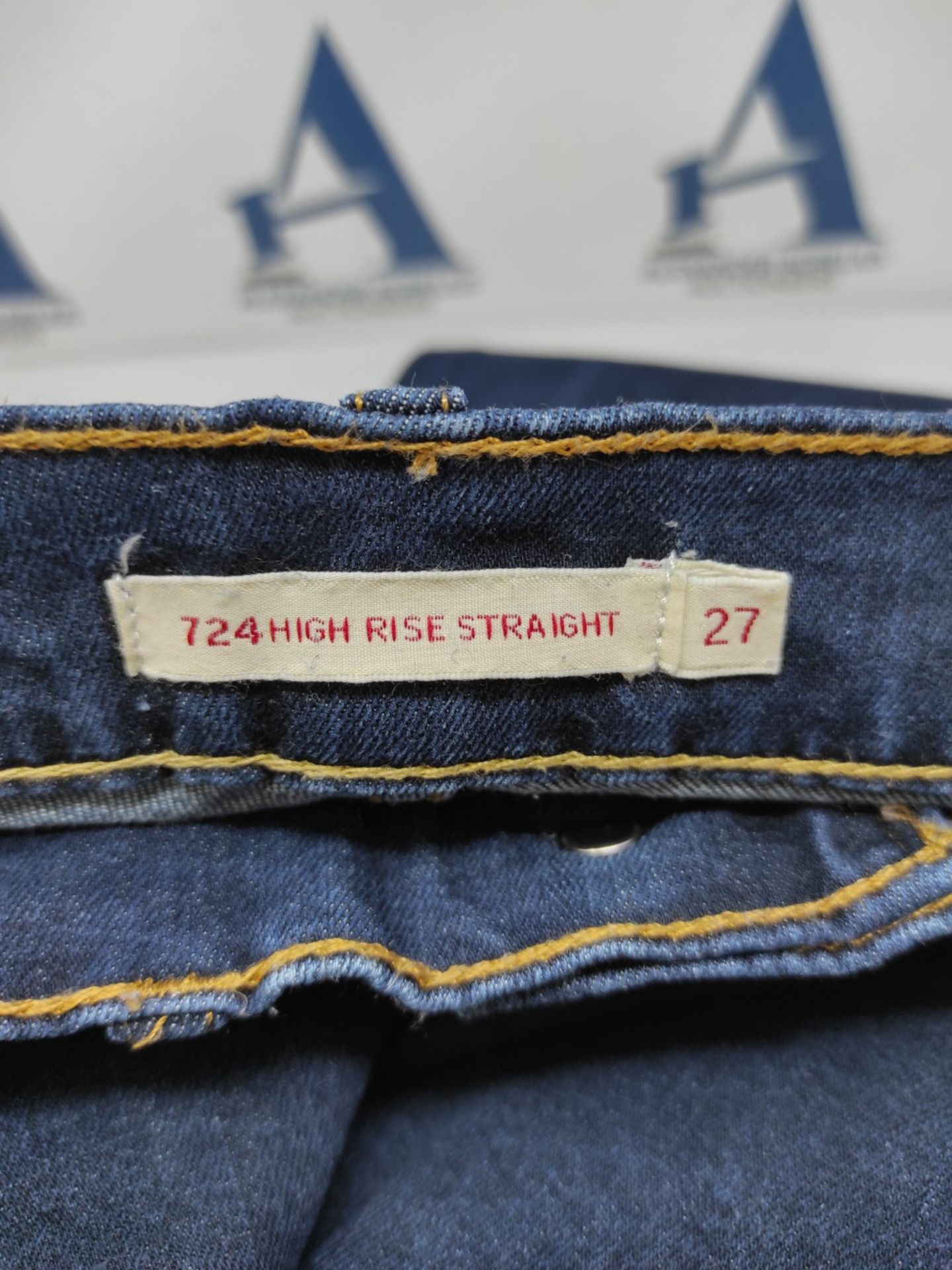 RRP £59.00 Levi's 724 High Rise Straight Jeans Women, To The Nine, 27W / 32L - Image 3 of 3
