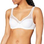 Large cup underwire bra Generous Woman x1, White, 95D