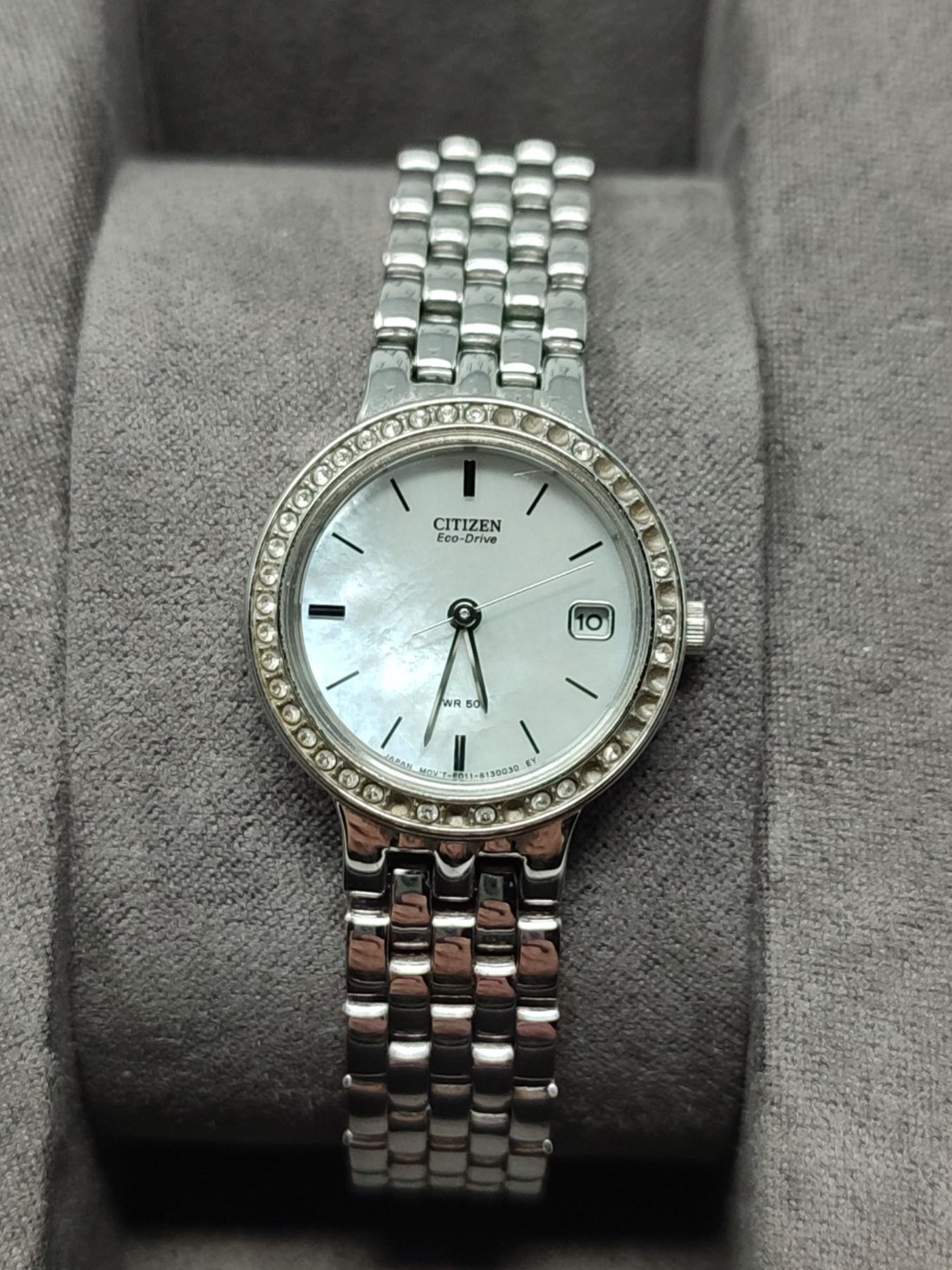 RRP £119.00 Citizen Ladies Eco-Drive Crystal Bracelet Watch - Image 2 of 2