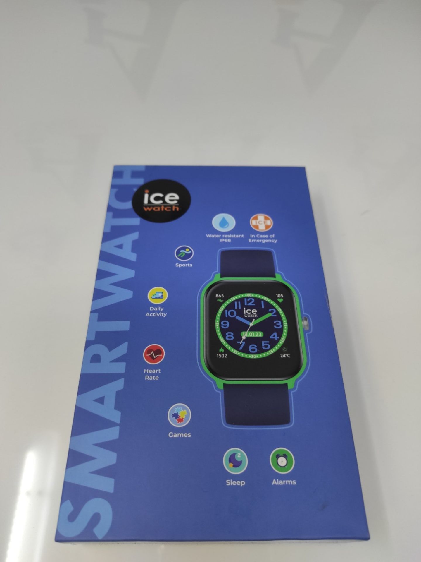 RRP £59.00 ICE-WATCH - Ice Smart Green Blue - Green Connected Watch for Boys with Silicone Strap - Image 2 of 3