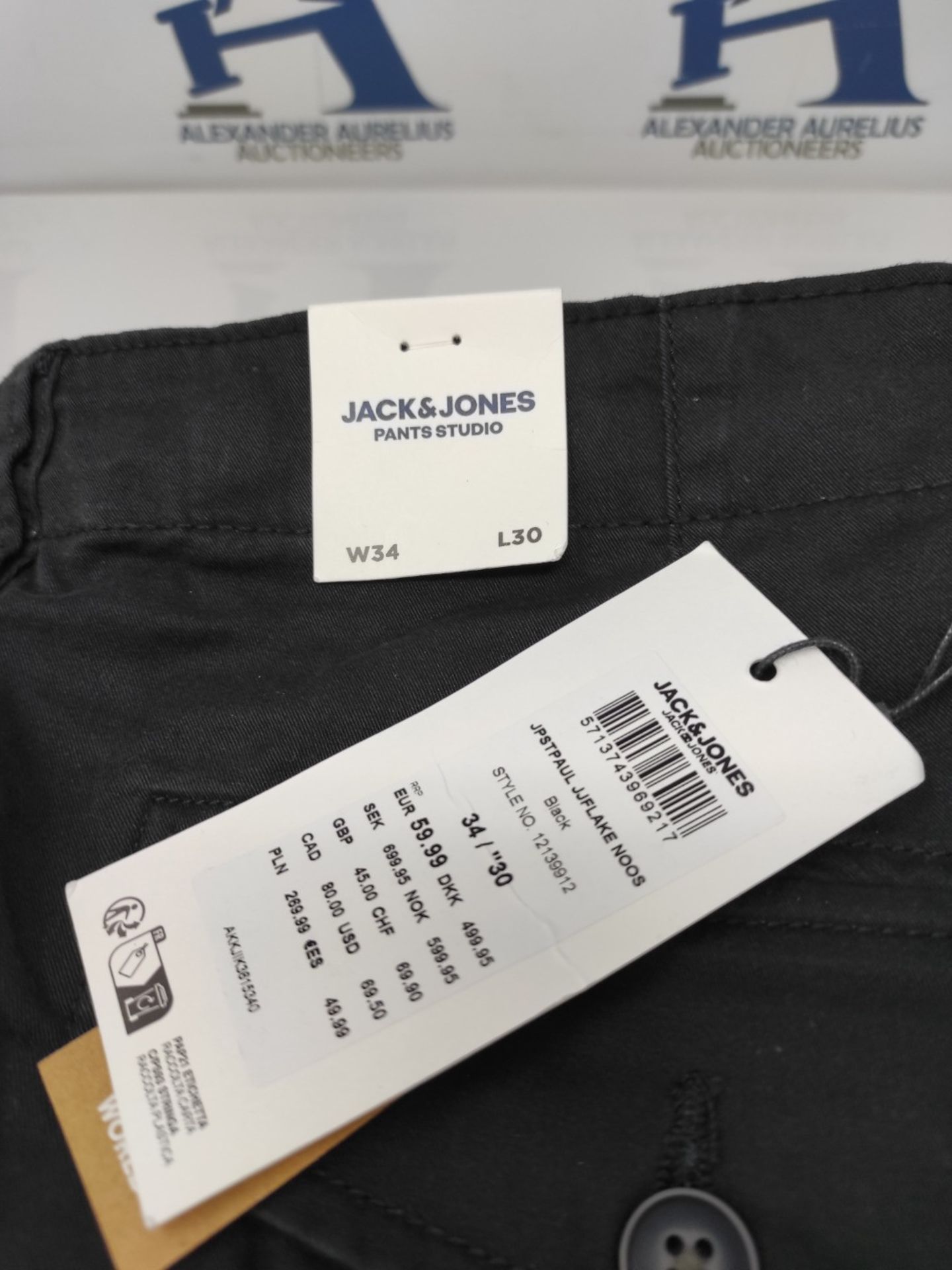 Jack & Jones' Jjipaul Jjflake AKM 542 Black Noos Pants, 34W / 30L Men - Image 3 of 3