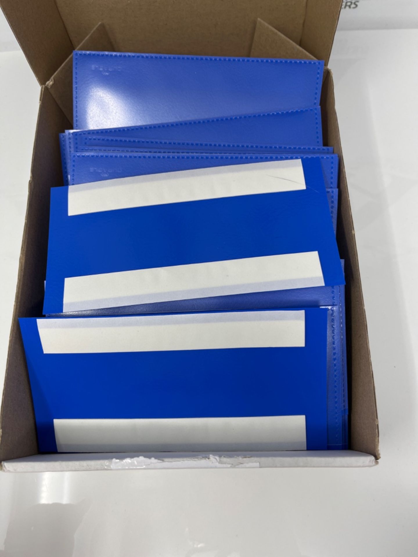 RRP £69.00 Durable 176207 150 x 67 mm Adhesive Document Pouch - Dark Blue (Pack of 50) - Image 3 of 3