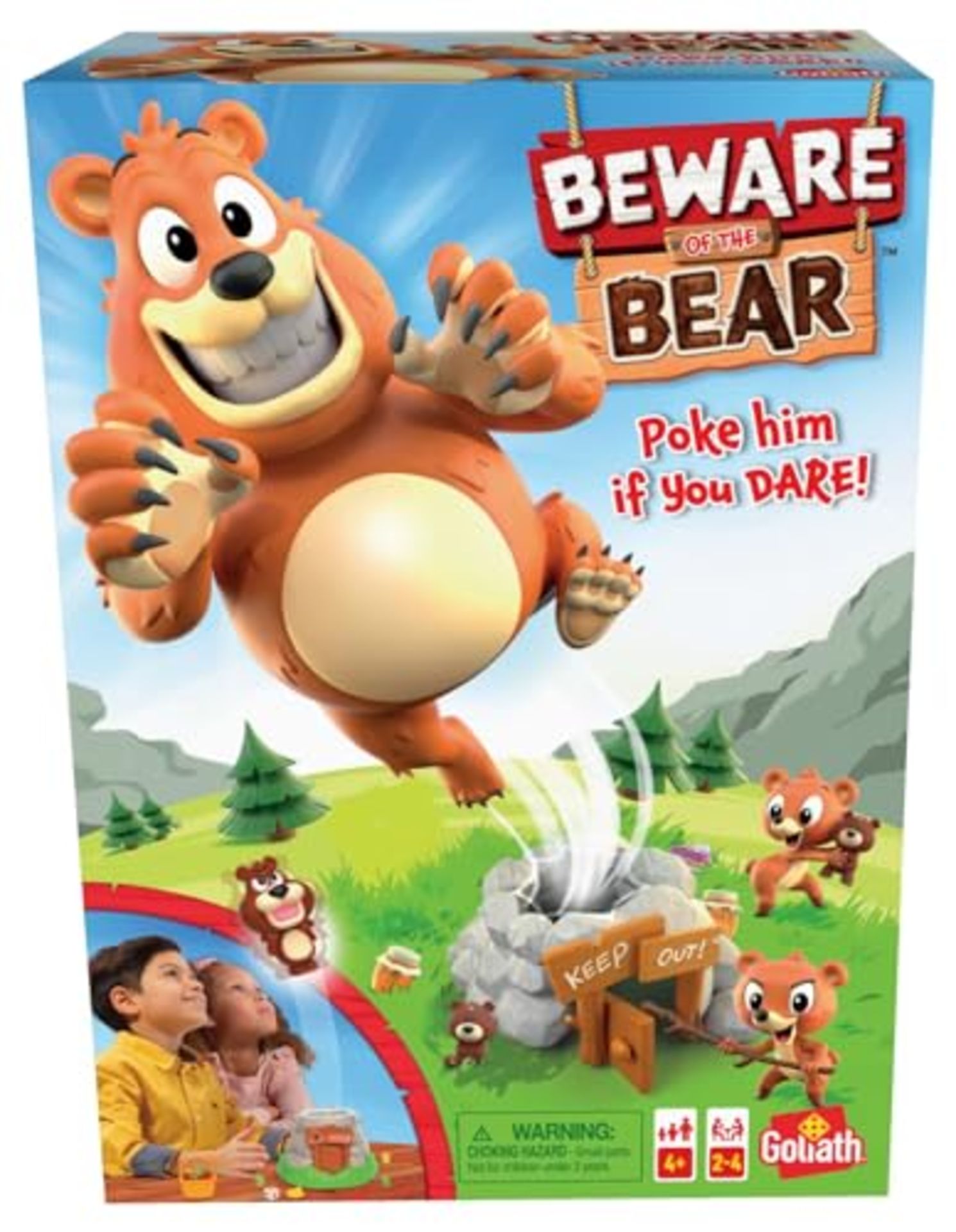 Goliath Games Beware the Bear Kids Games | For ages 4+ | For 2-4 players