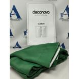 Deconovo Blackout Curtains Super Soft Thermal Insulated Energy Saving Pencil Pleat Bla