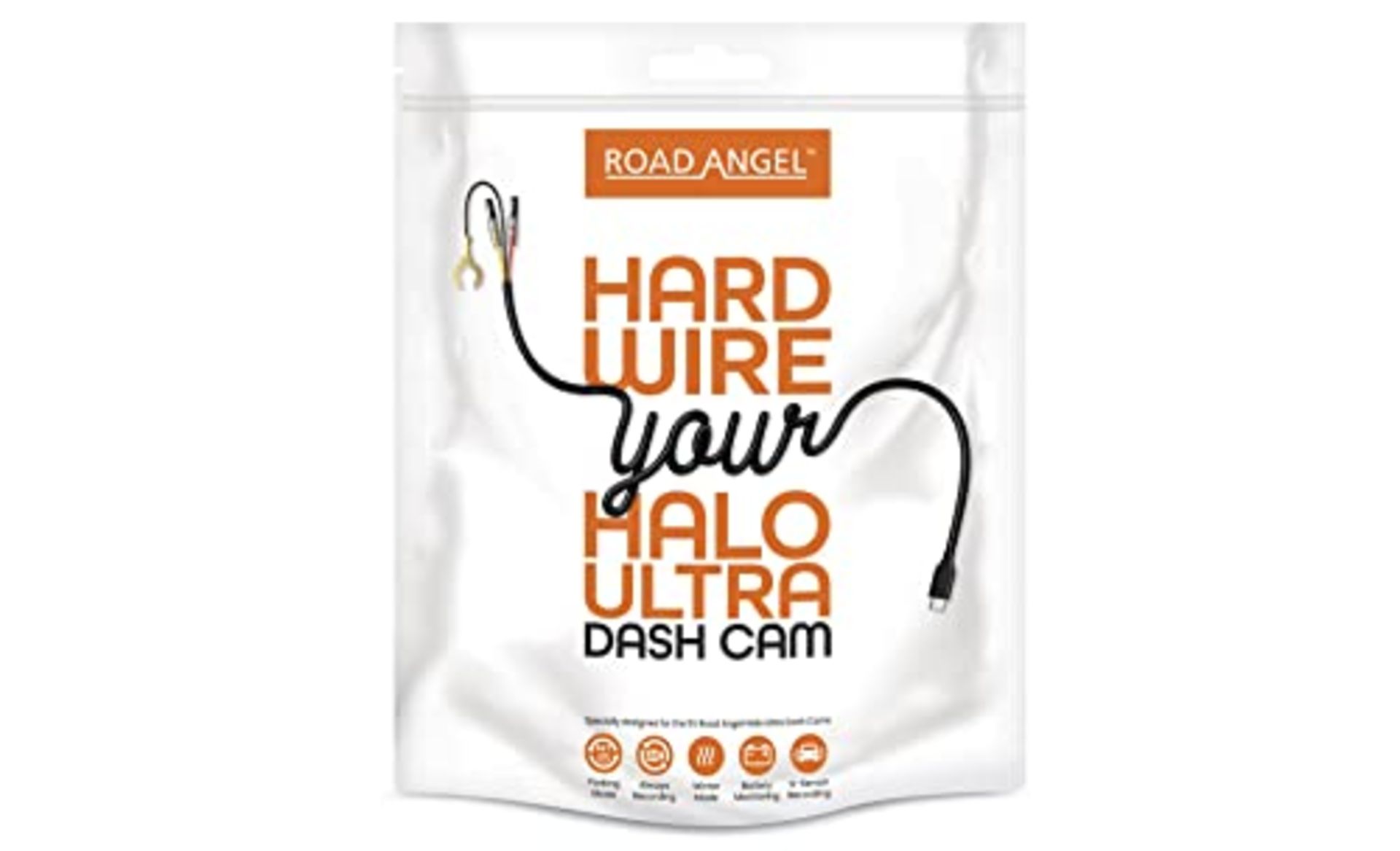Road Angel Hard Wiring Kit for Road Angel Halo Ultra and Pure Touch/Vision. Enables al
