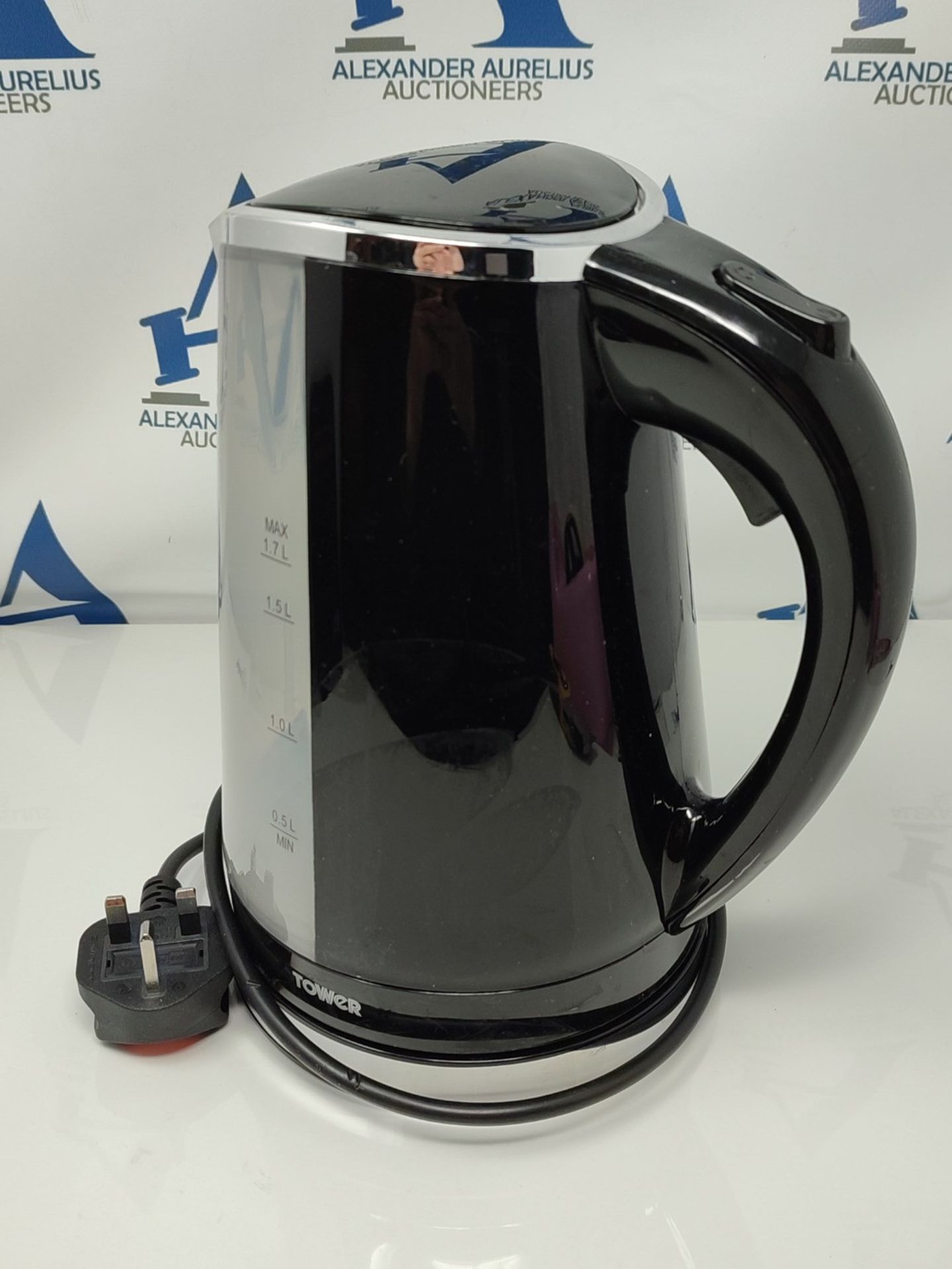 Tower T10012 LED Colour Changing Kettle, 1.7L, 2200W, Black - Image 2 of 2