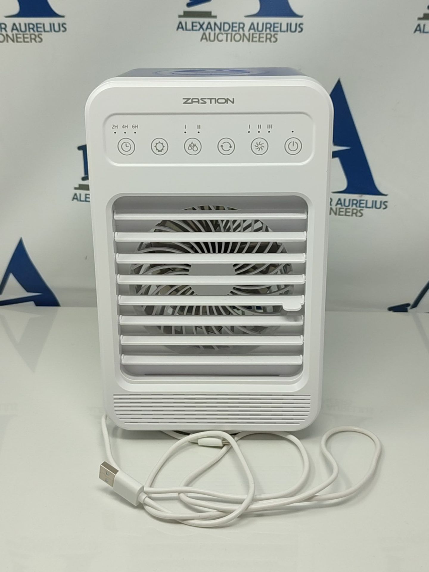 Air Cooler,ZASTION 4 in 1 Portable Air Conditioner,Mini Evaporative Cooler, 90° Oscil
