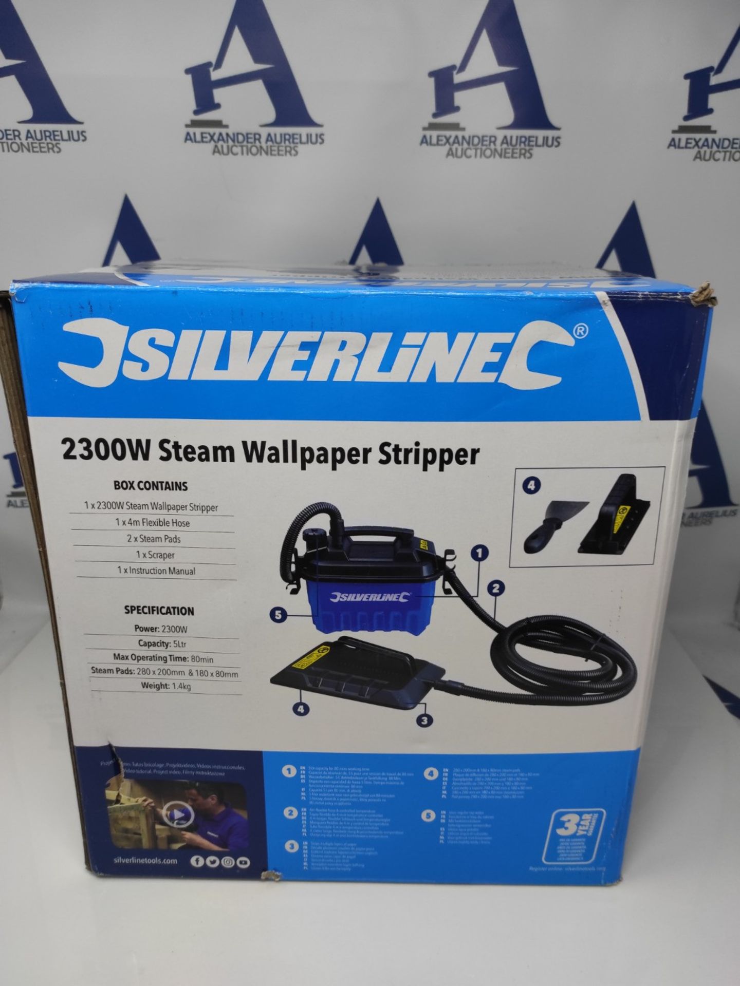 Silverline 2300W Steam Wallpaper Stripper (296457) - Image 2 of 3