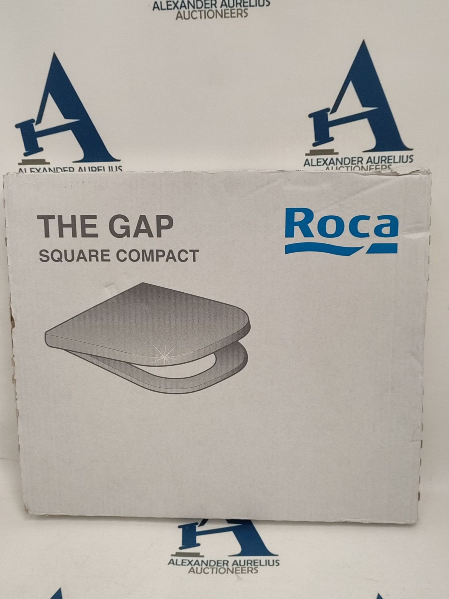 Roca A80173000B Supralit Seat & Cover, The Gap Square Compact, White