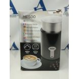 Duronic MF500 BK Milk Frother - 500ml Stainless-Steel Milk Frother Jug, Electric Steam