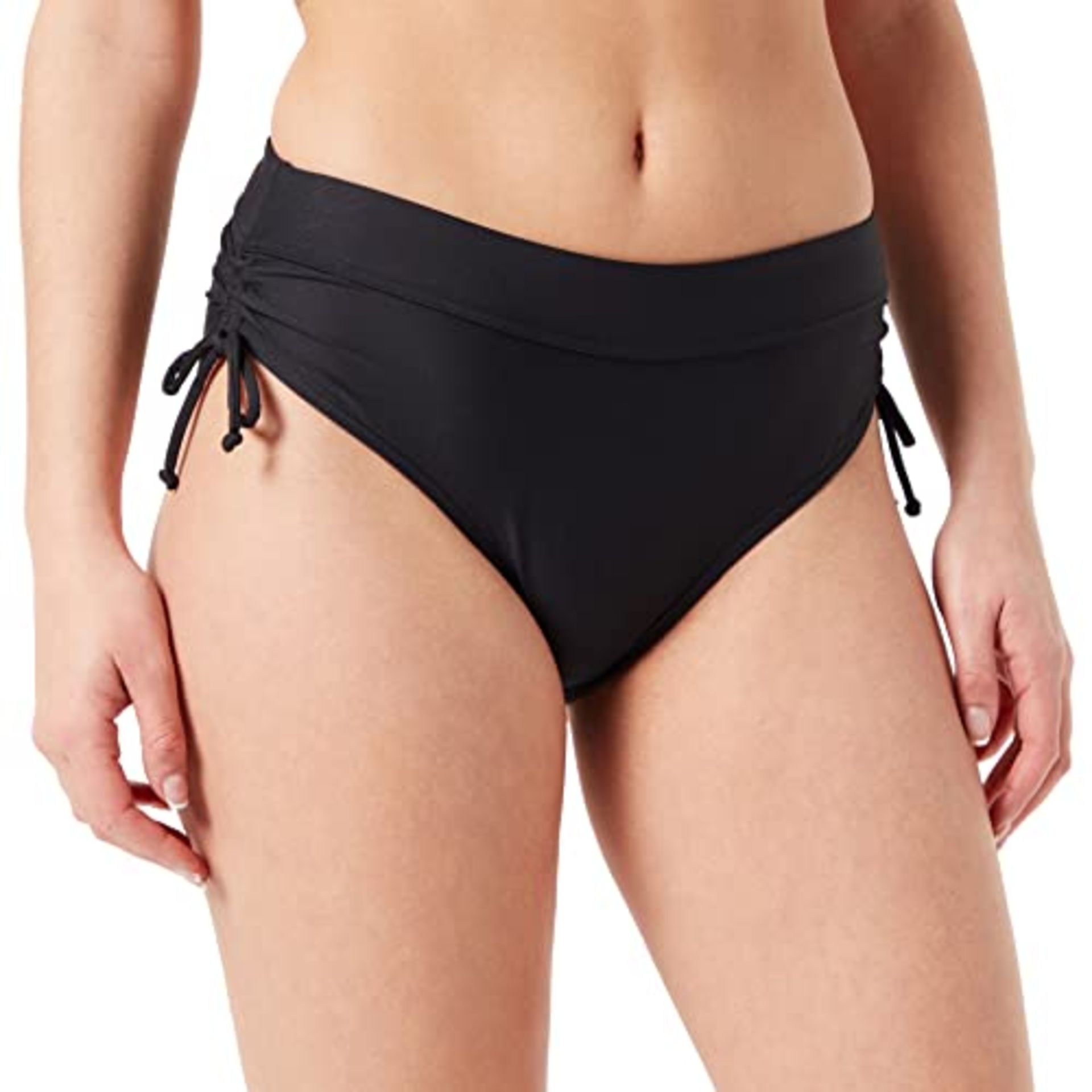 ESPRIT Bodywear Women's TURA Beach AY RCS mid.w.Brief Bikini Bottoms, Black, 34