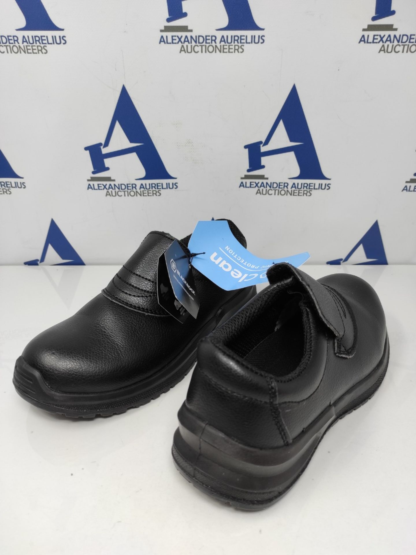 Blackrock Black Hygiene Slip-On Safety Shoe Steel Toe Cap Shoes Non Slip Shoes, Nursin - Image 3 of 3