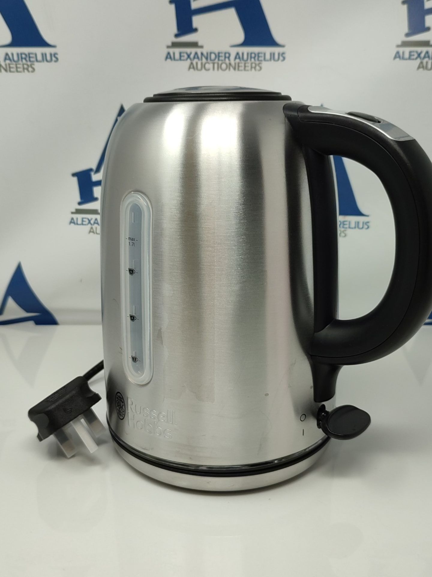 Russell Hobbs 20460 Quiet Boil Kettle, Brushed Stainless Steel, 3000W, 1.7 Litres - Image 2 of 2