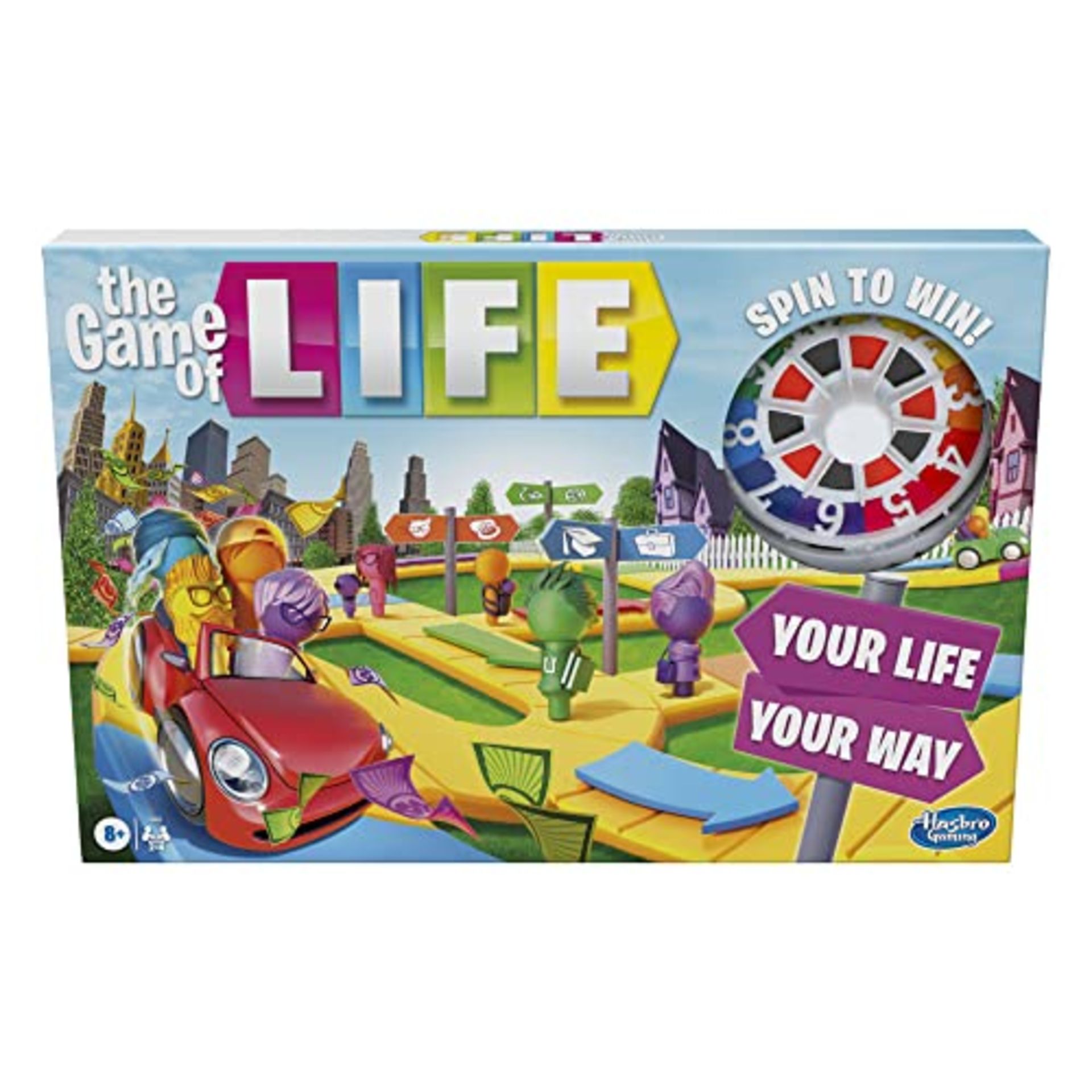 Hasbro Gaming The Game of Life Game, Family Board Game for 2 to 4 Players, for Kids Ag