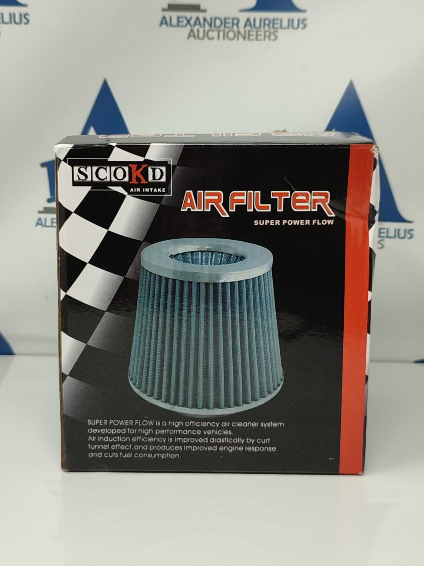 Pindex Cold Air Intake Filter: 3" Air Induction Kit Cold Air Filter Kit with Alumimum