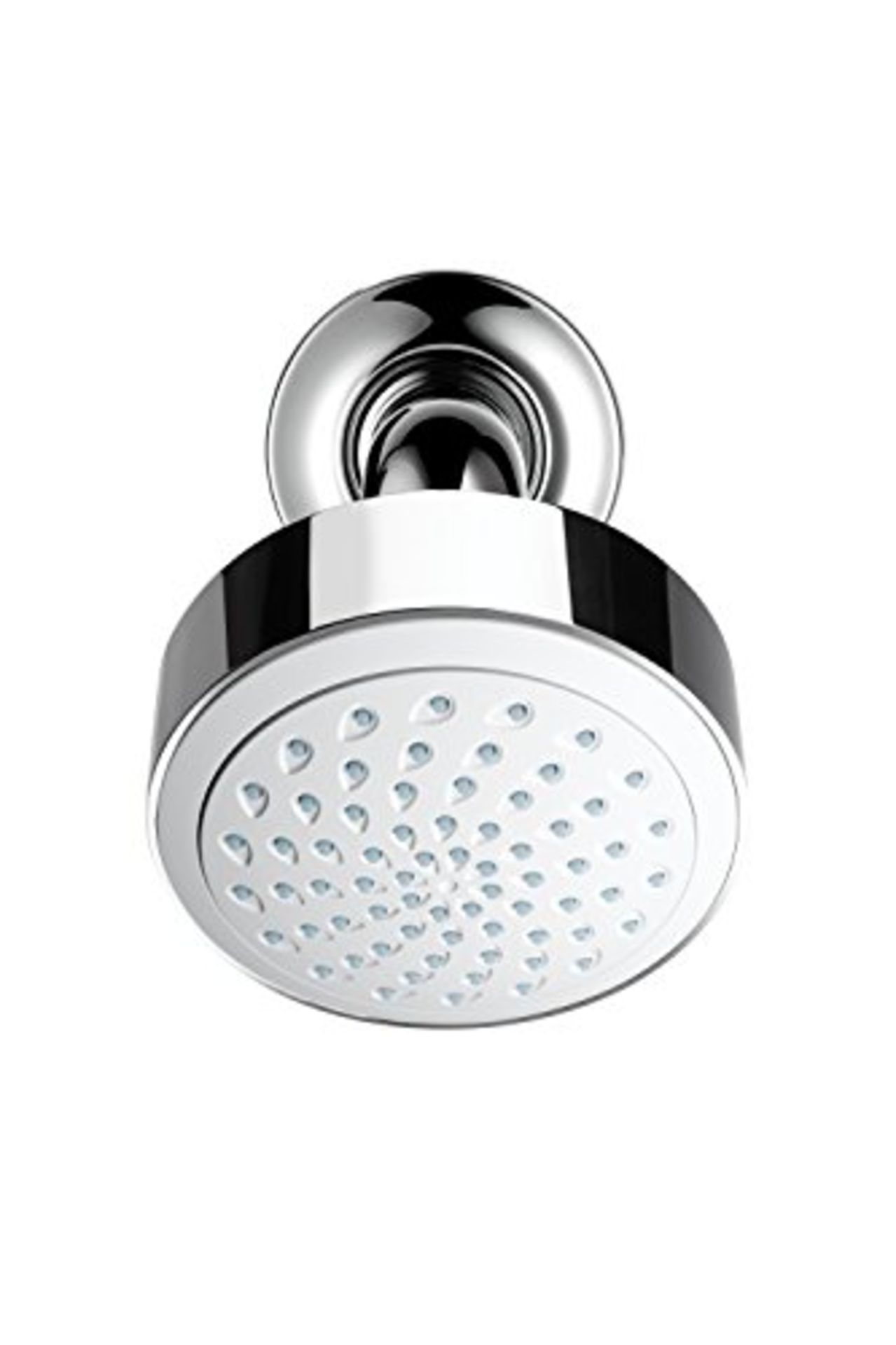 RRP £69.00 Mira Showers Beat Shower Head and Arm Wall Mounted Shower Head 90mm Chrome 1.1740.578