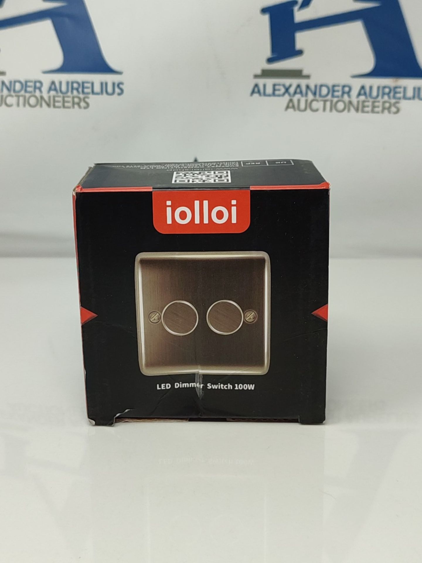 iolloi LED Dimmer Switch 2 Gang 2 Way, Push on/off Rotary Trailing Edge Dimmer Switch