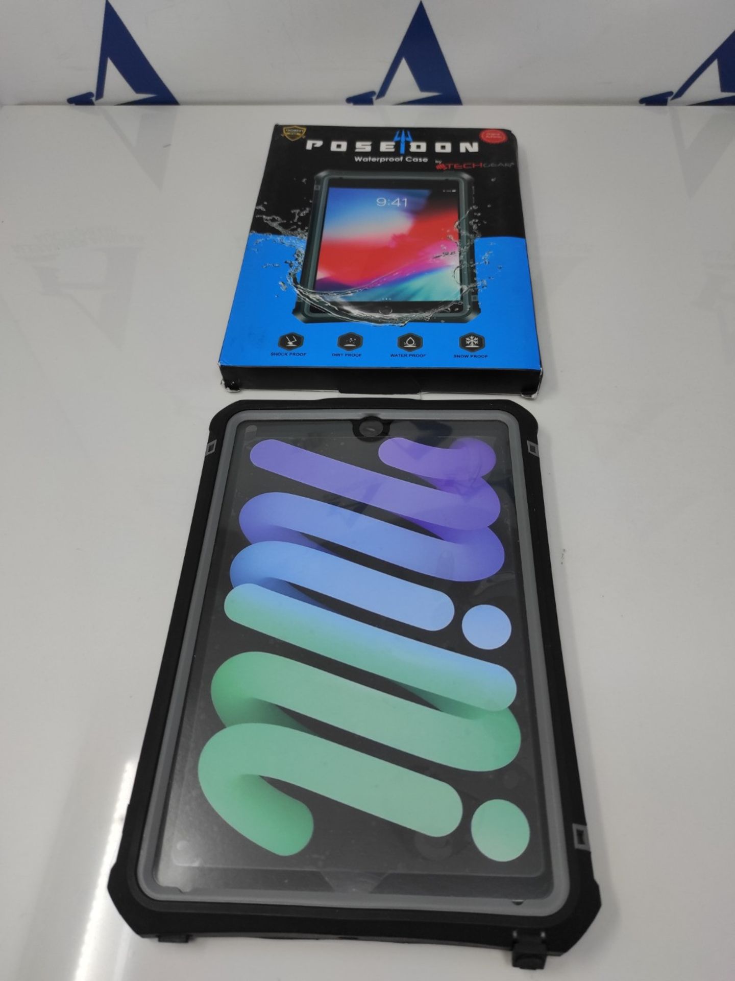 TECHGEAR Waterproof Case for iPad Mini 6 6th Generation, iPad Mini 2021 [Poseidon Case