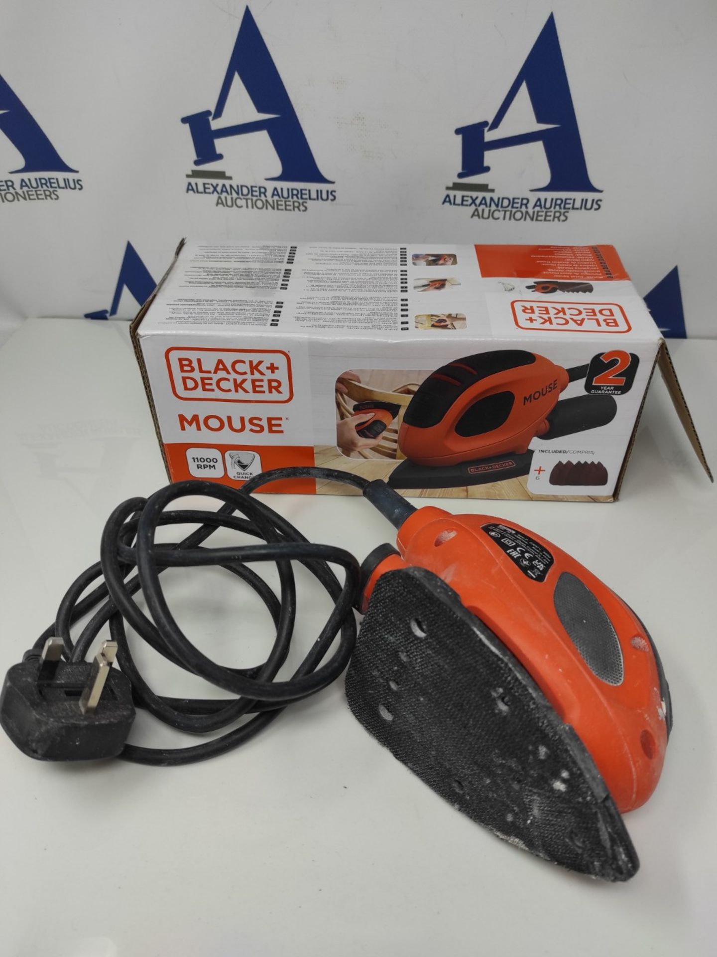 BLACK+DECKER 55 W Detail Mouse Electric Sander with 6 Sanding Sheets, BEW230-GB - Image 2 of 2