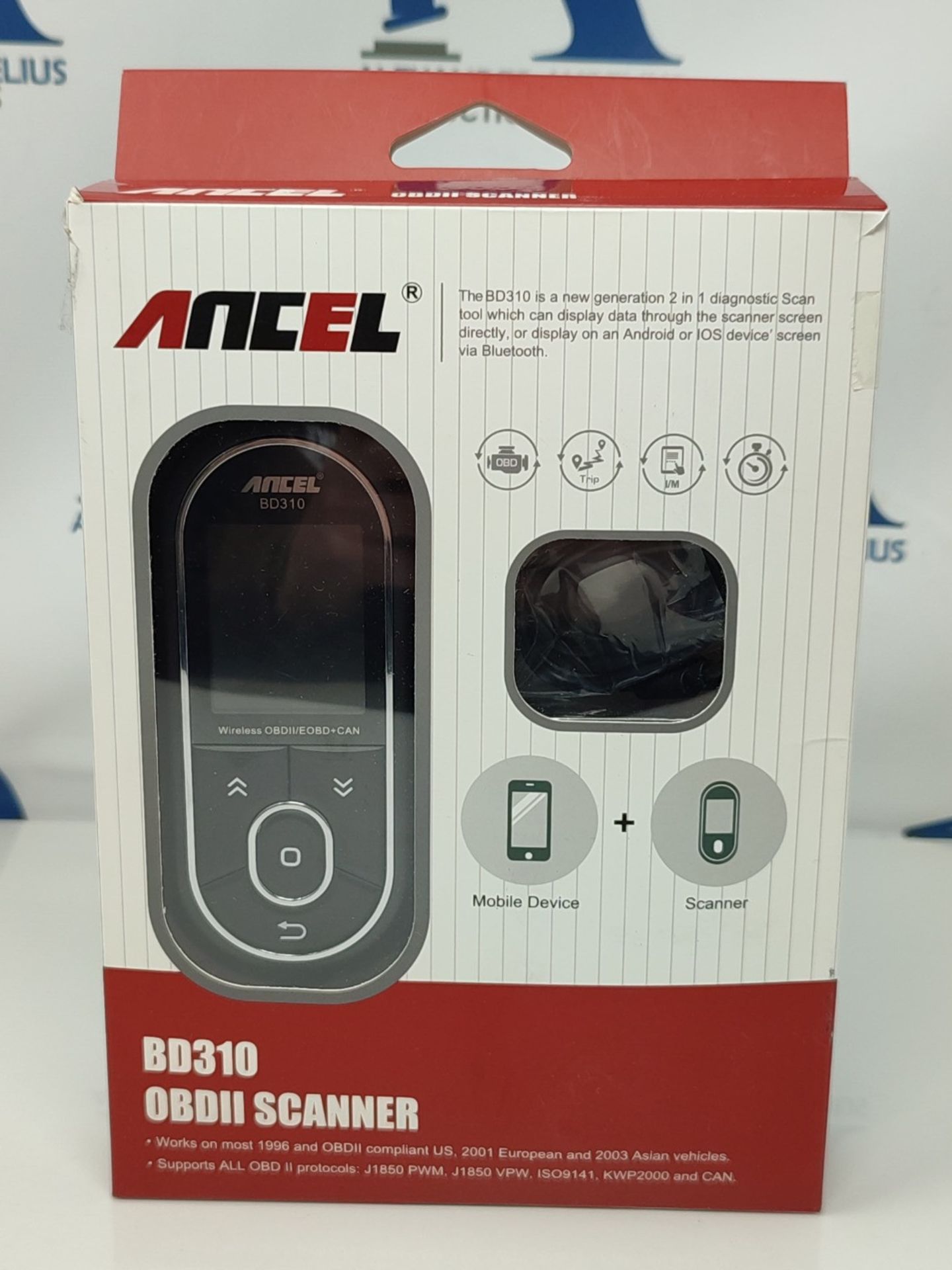 RRP £68.00 ANCEL BD310 OBD2 Bluetooth 5.0 Auto Car Fault Diagnostic Scan Tool and App for iPhone