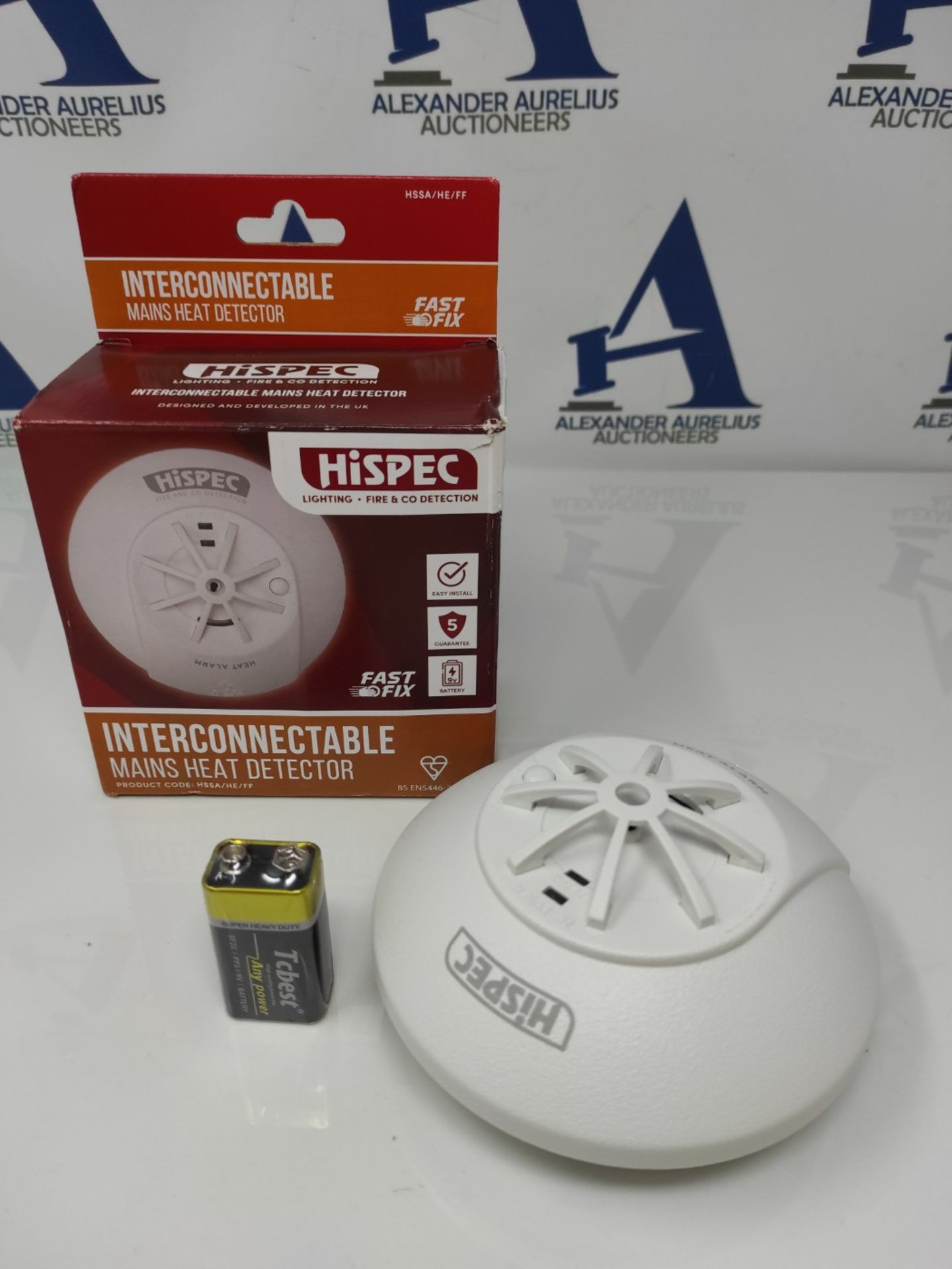 Hispec HSSA/HE/FF Detector, 240 V, White