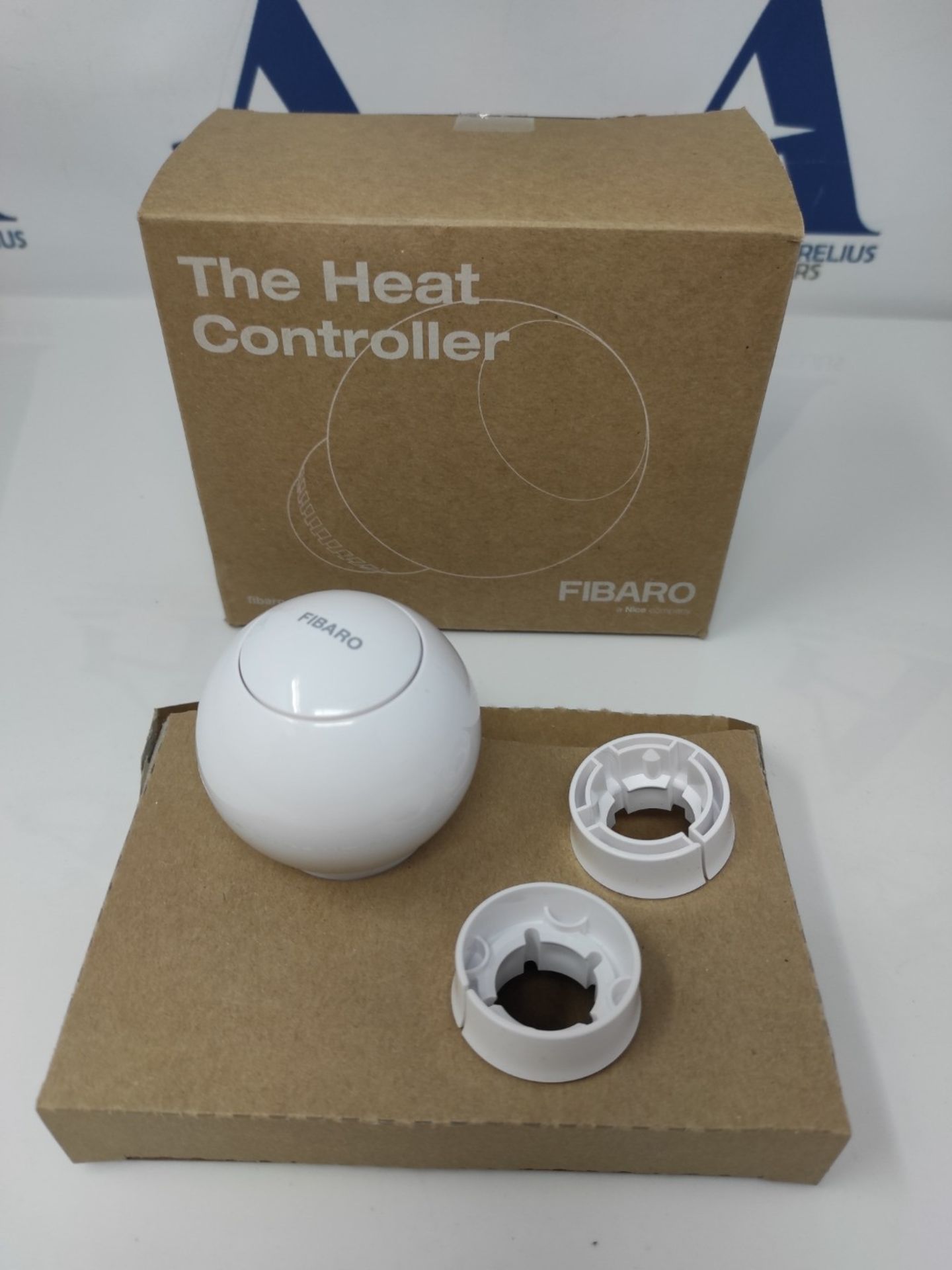 RRP £56.00 Fibaro Controller Head Z-Wave Plus Smart Heating Radiator Thermostat, White - Bild 2 aus 2