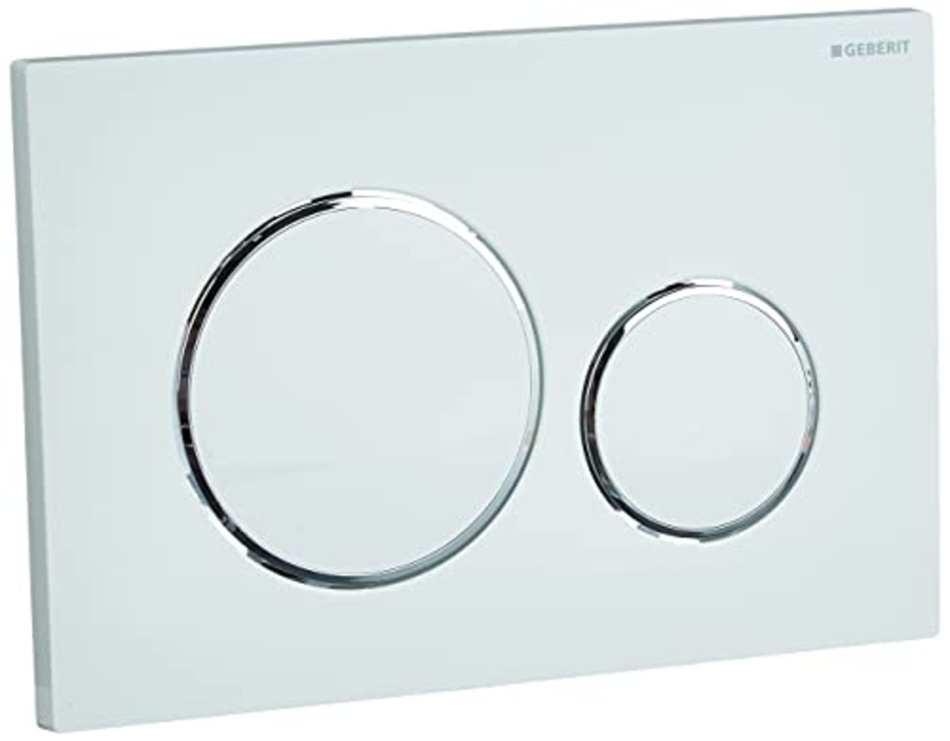 RRP £75.00 Geberit cist. EMP./Push Buttons Switch sigma-20 Plastic, white (bright chrome)