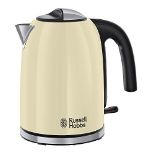 Russell Hobbs 20415 Stainless Steel Electric Kettle, 1.7 Litre, Cream