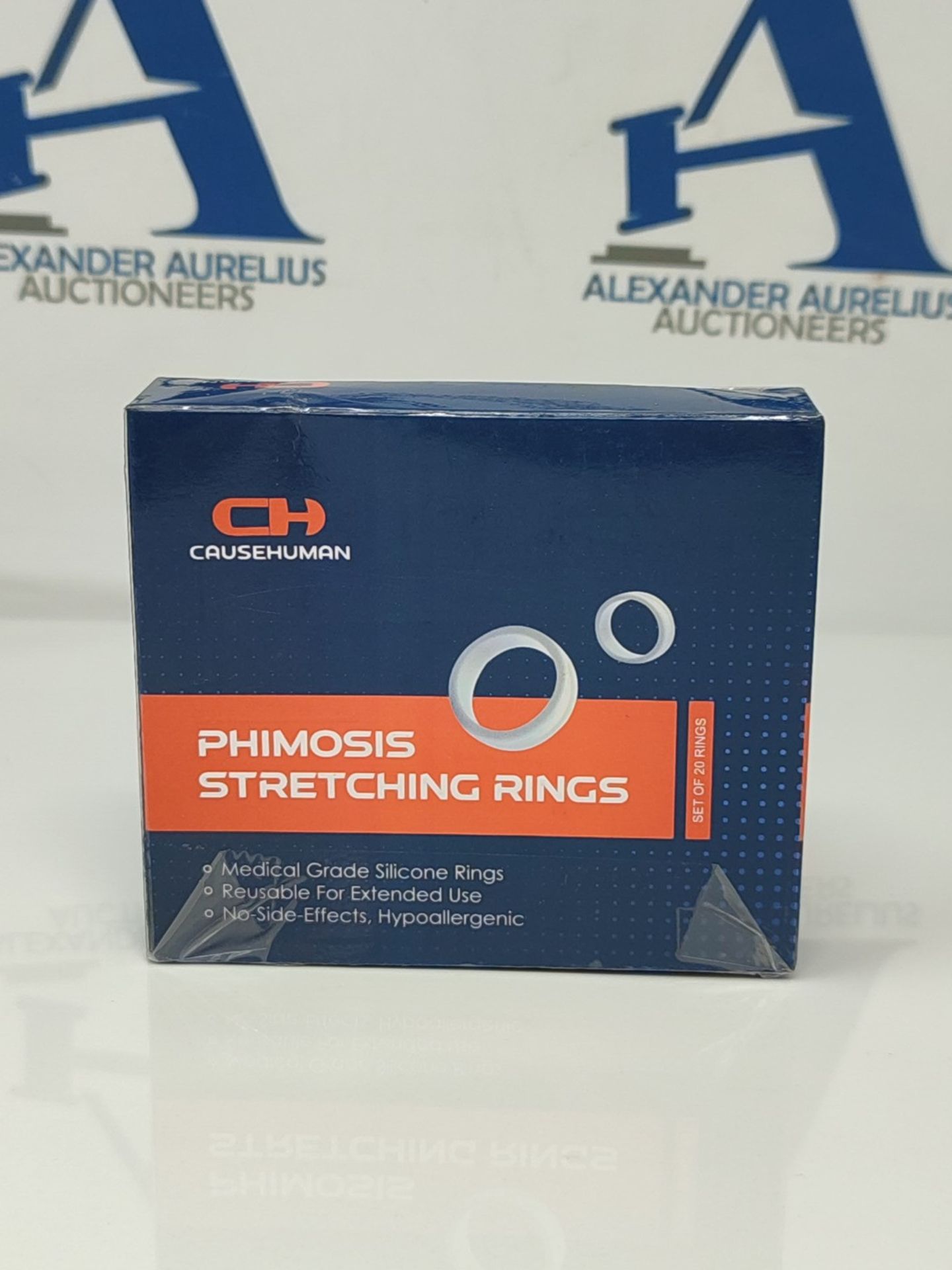 CauseHuman Phimosis Stretching Rings Set (20 Rings) - Medical Grade Silicone for Safe