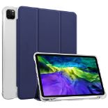HUEZOE Case Compatible with iPad Pro 11 Inch 2021/2020/2018, Soft TPU Transparent Back