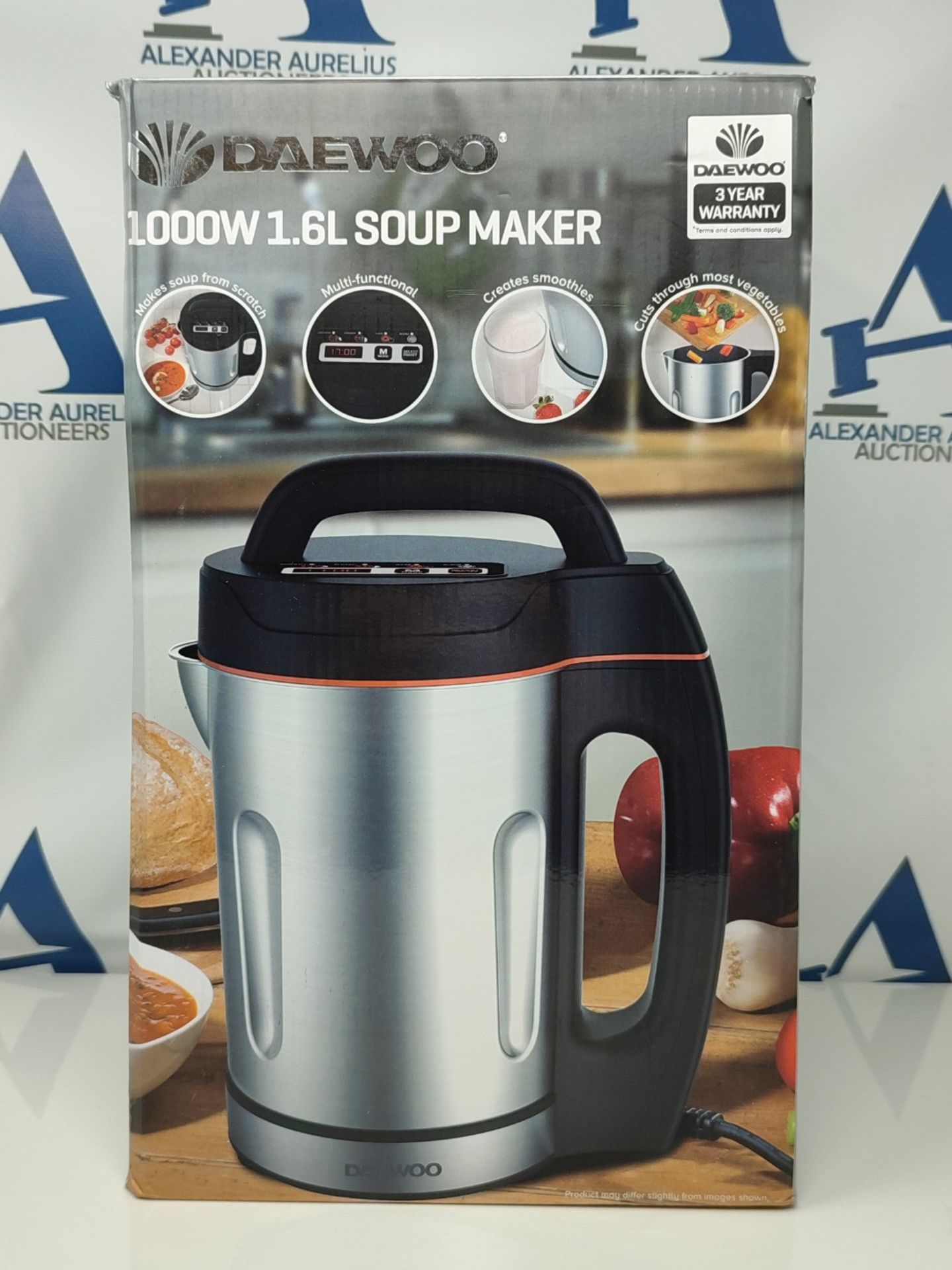 Daewoo SDA1714 Soup Maker | Usage-1000W | 1.6L Capacity | Ideal for Smooth & Chunky So - Image 2 of 3