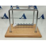 CERROPI Newton Cradle Balance Balls, Newton Pendulum with 7 Balls, Classic Newton Swin