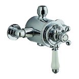 RRP £103.00 Mark Vitow TMV6 Victorian Exposed Thermostatic Shower Mixer, Silver, 13.5 cm*23.5 cm*8