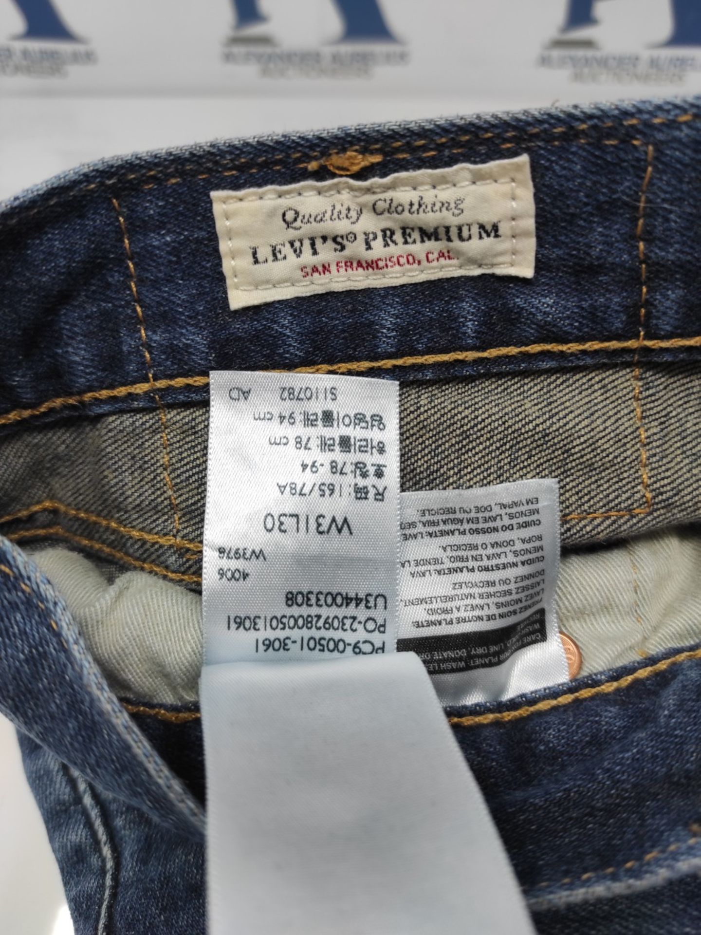 RRP £79.00 Levi's 501 Original Fit Jeans Men, Block Crusher, 31W / 30L. - Image 3 of 3