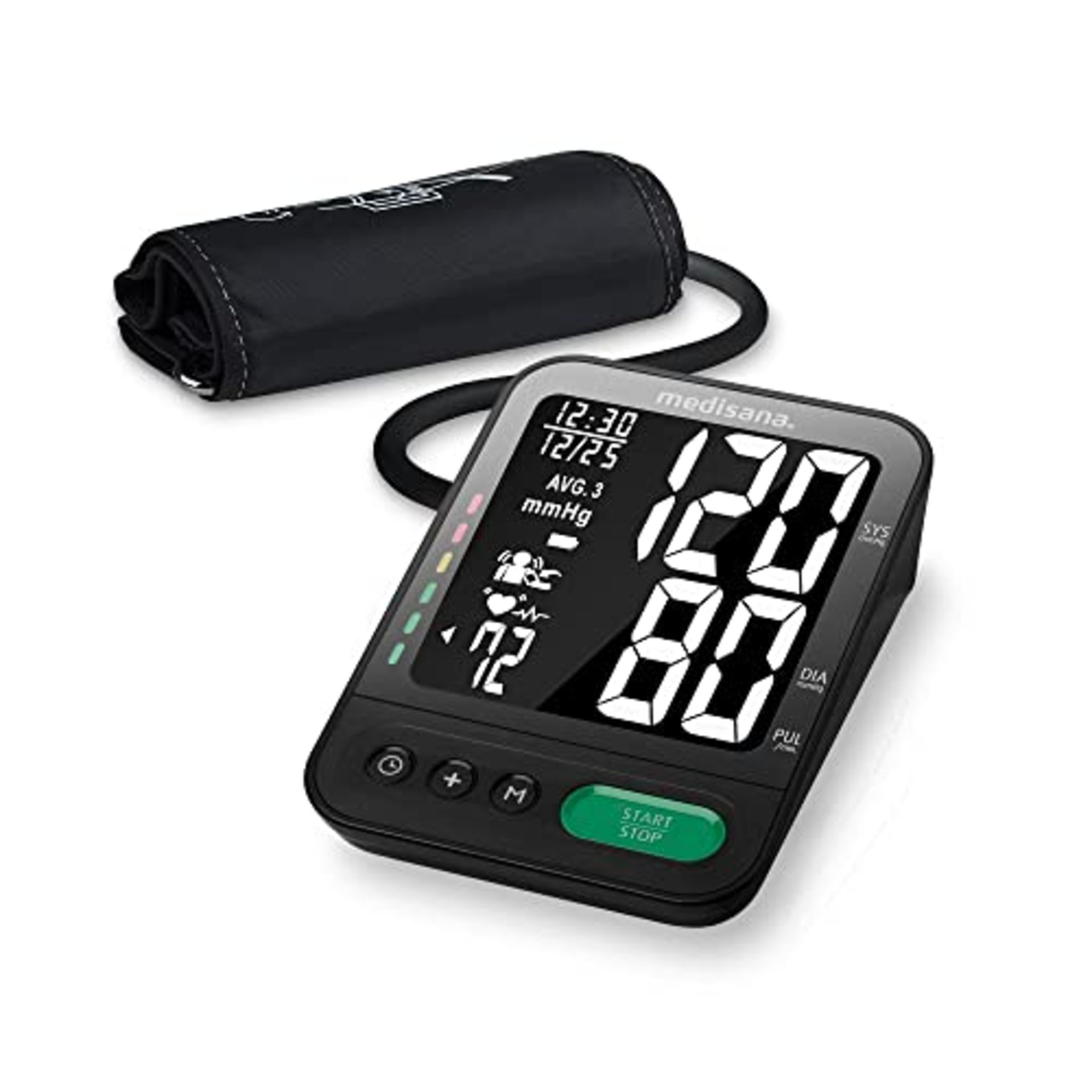 Medisana BU 582 upper arm blood pressure monitor, precise blood pressure and pulse mea