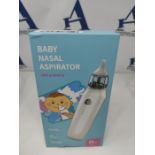 WADEO Baby Nasal Aspirator Electric, Nasal Mucus Aspirator for Babies with 3 adjustabl