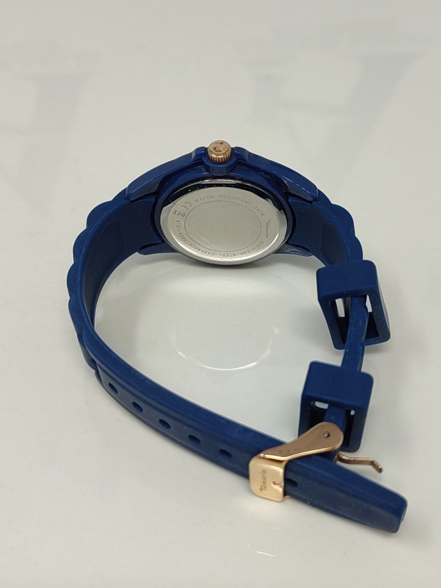 Tamaris Women's Analog Quartz Watch with Silicone Strap TT-0127-PQ, Dark Blue - Image 3 of 3