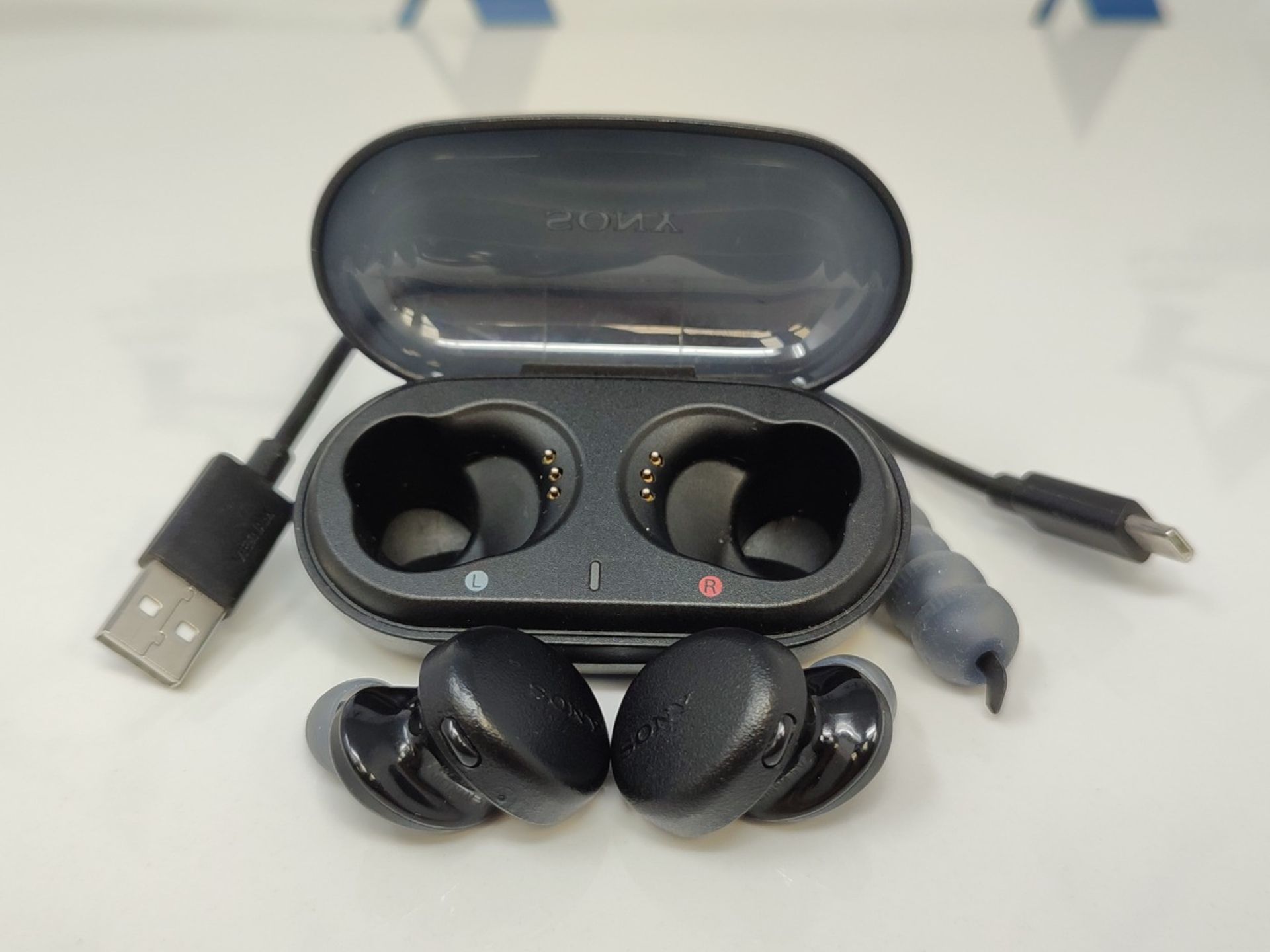 RRP £92.00 Sony Wireless Bluetooth headphones WF-XB700, 18 hours of battery life and quick chargi - Image 3 of 3