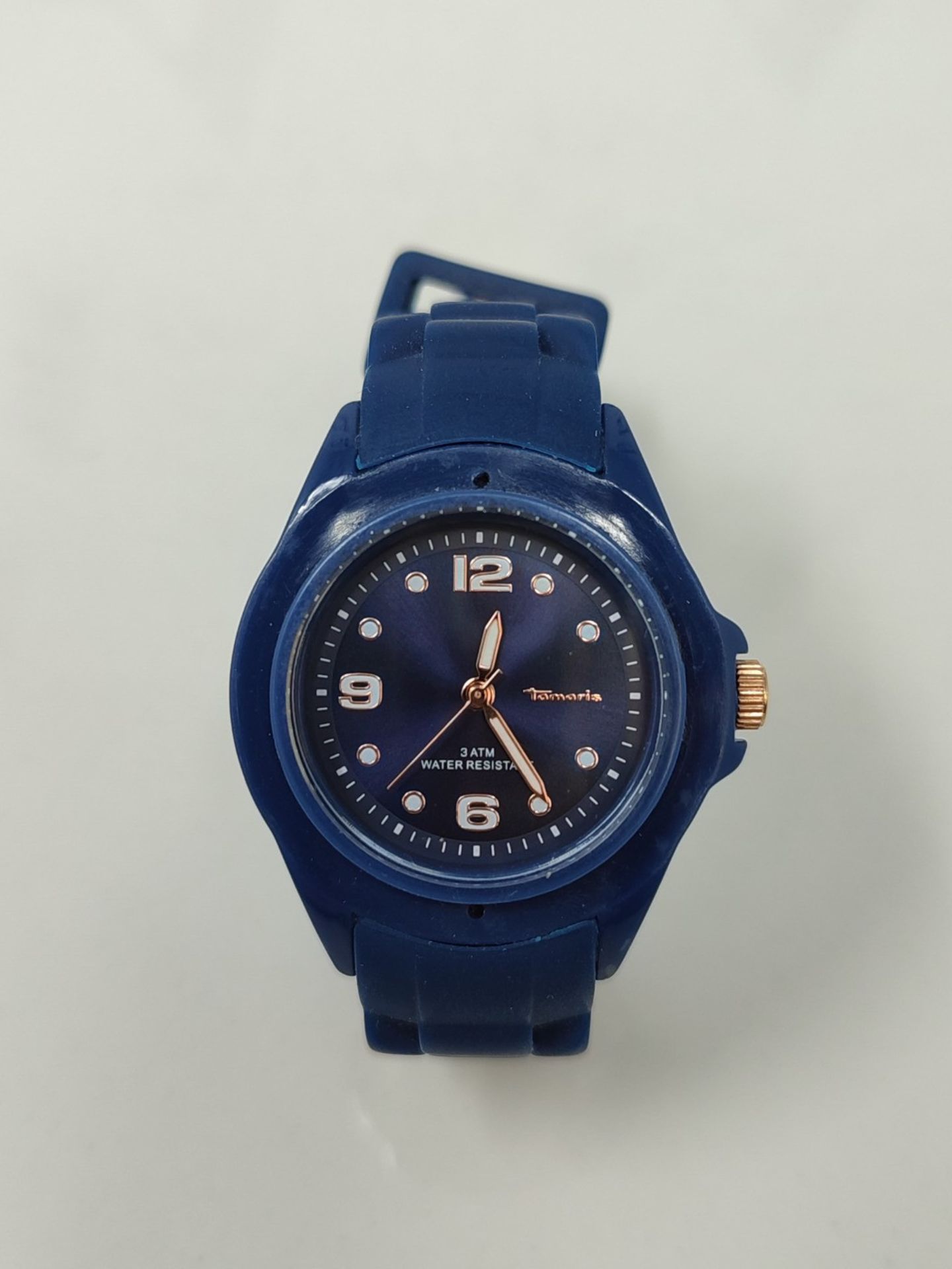 Tamaris Women's Analog Quartz Watch with Silicone Strap TT-0127-PQ, Dark Blue - Image 2 of 3