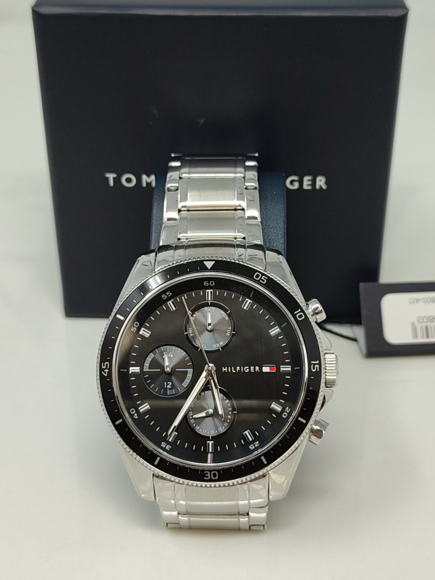 RRP £139.00 Tommy Hilfiger Multi Dial Quartz Watch for Men with Silver Stainless Steel Bracelet - - Image 2 of 3