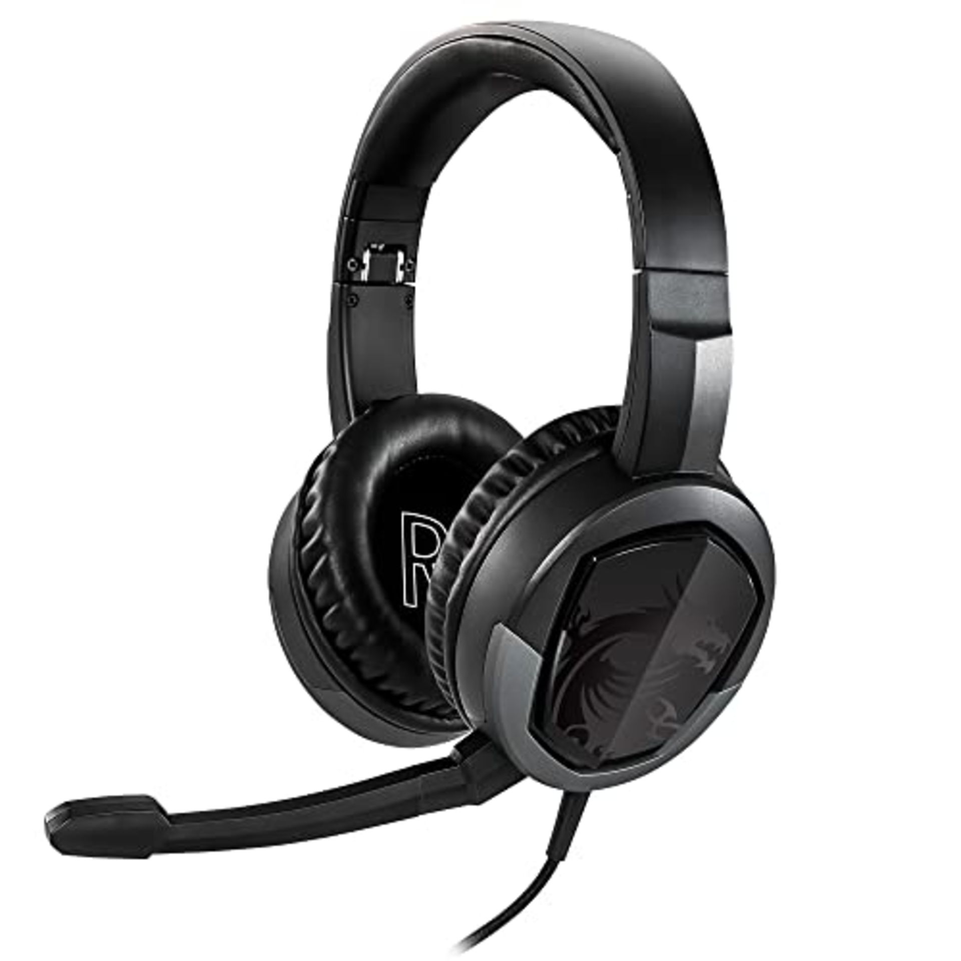 MSI IMMERSE GH30 V2 GAMING HEADSET - Stereo headphones, lightweight and foldable desig