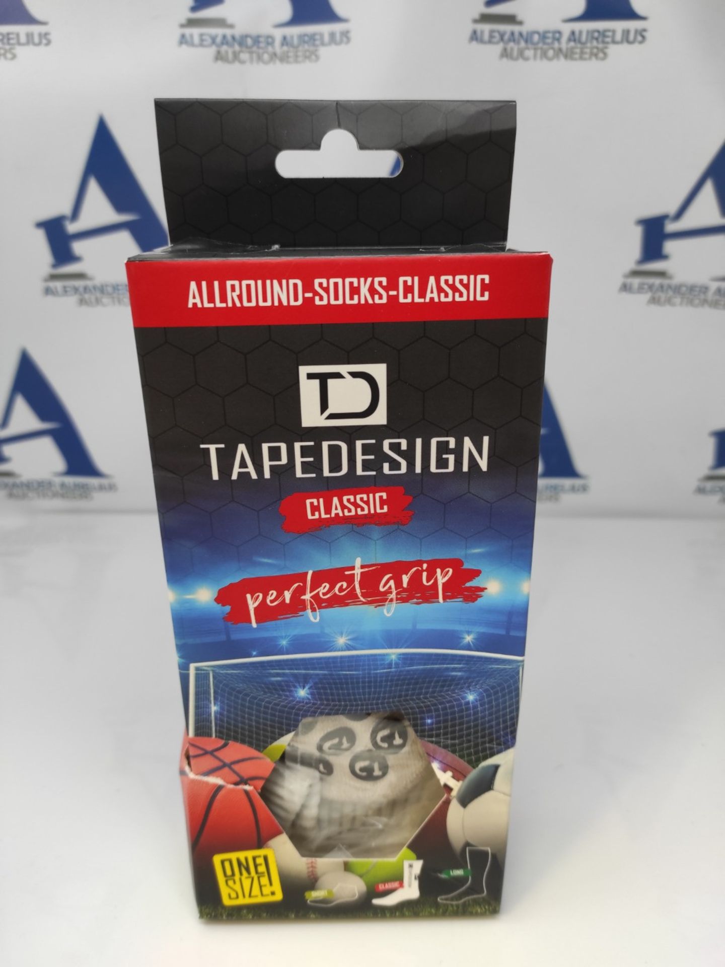 TAPEDESIGN "Classic" - 1 Pair of Non-Slip Soccer Socks with Rubberized Nubs (Unisex) - - Image 3 of 3