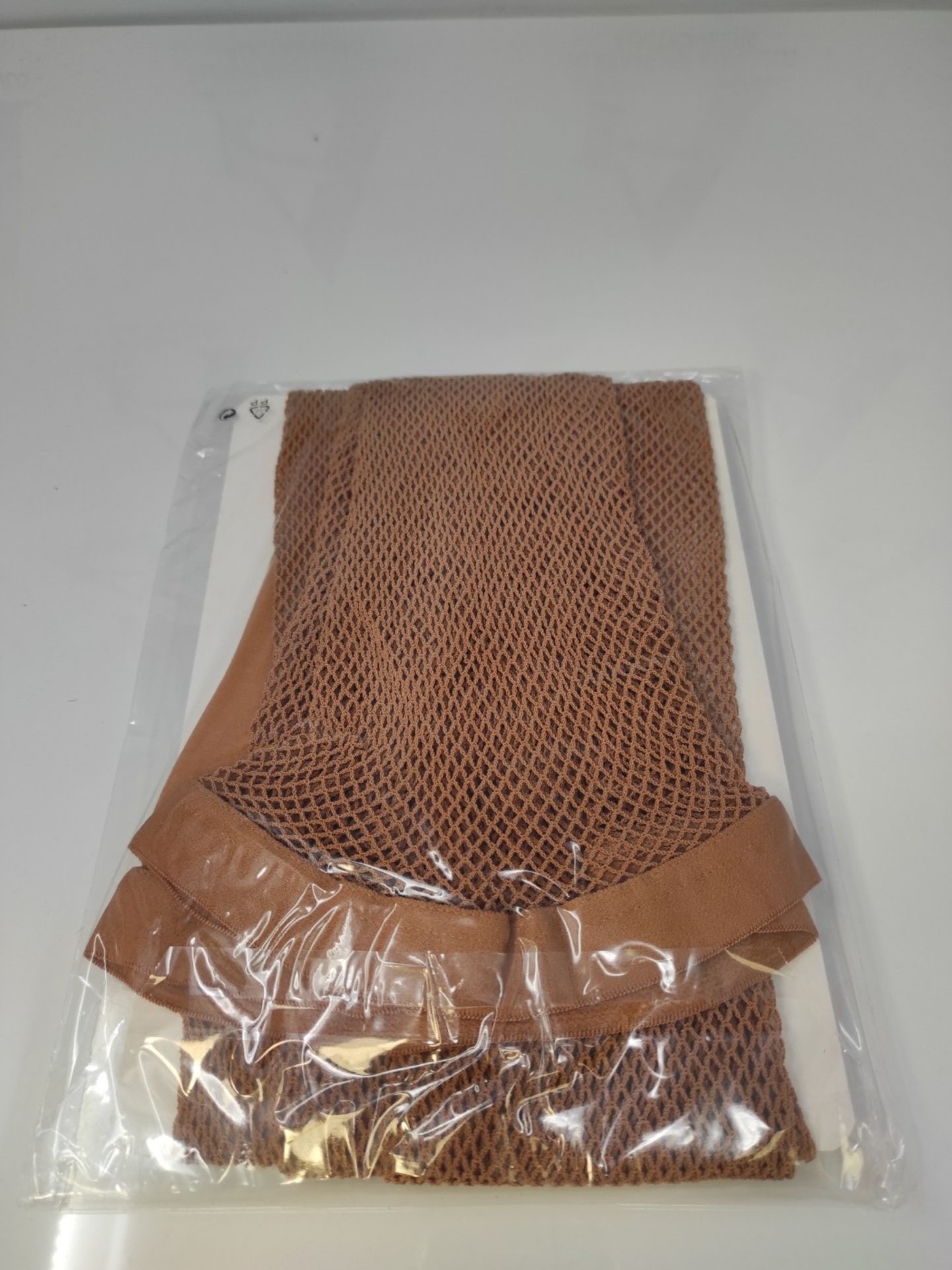 Capezio Women's Professional Fishnet Seamless Tight Stockings, Suntan, Medium/High - Image 3 of 3