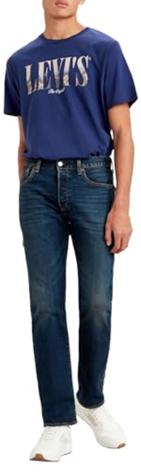 RRP £79.00 Levi's 501 Original Fit Jeans Men, Block Crusher, 31W / 30L.